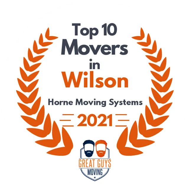 Top 10 Movers in Greenville, NC 2021 award