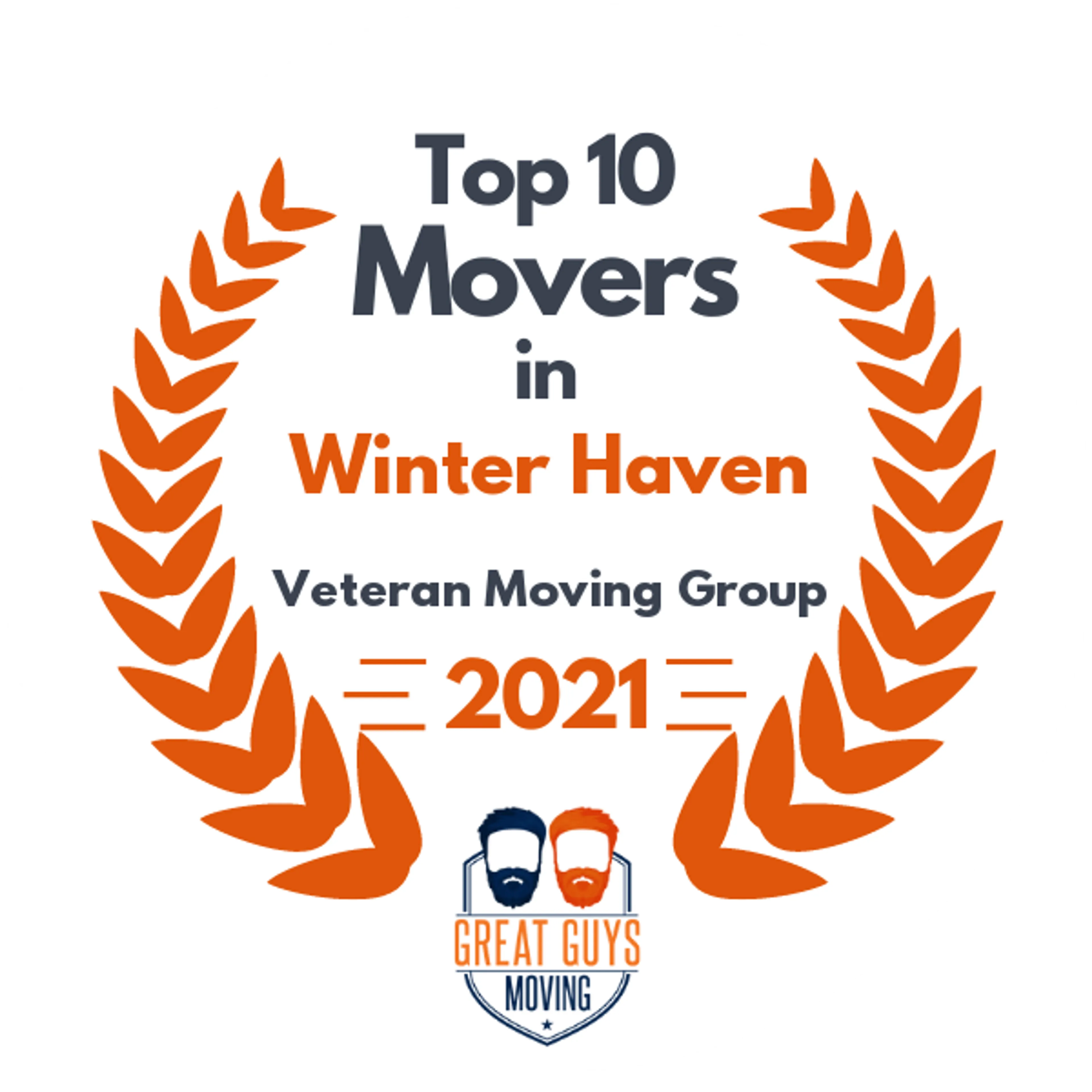 Top 10 Movers in Lakeland, FL 2021 award