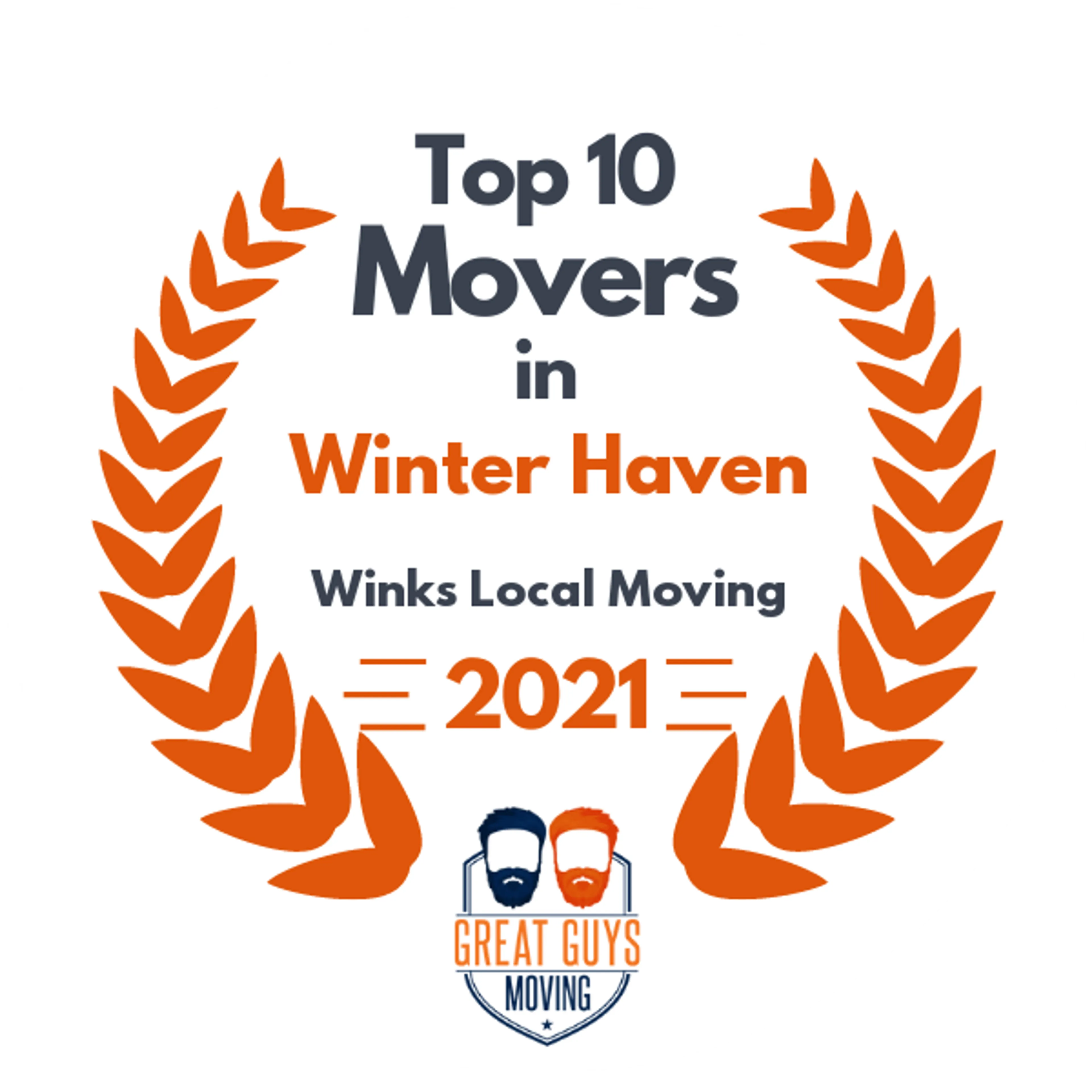 Top 10 Movers in Lakeland, FL 2021 award
