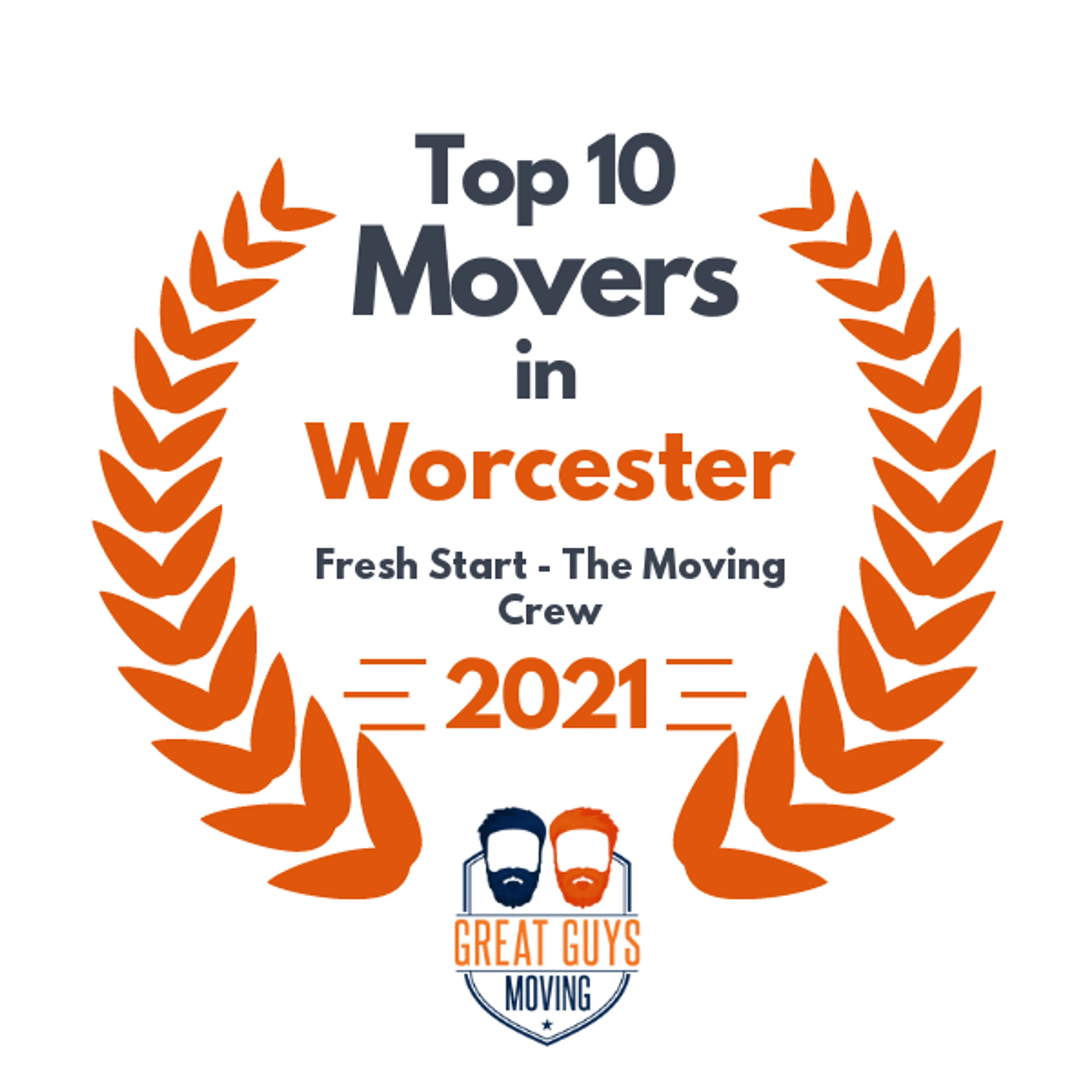 Top 10 Movers in Worcester, MA 2021 award