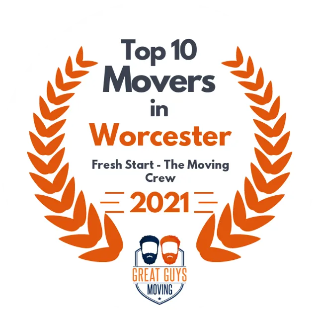 Top 10 Movers in Worcester, MA 2021 award