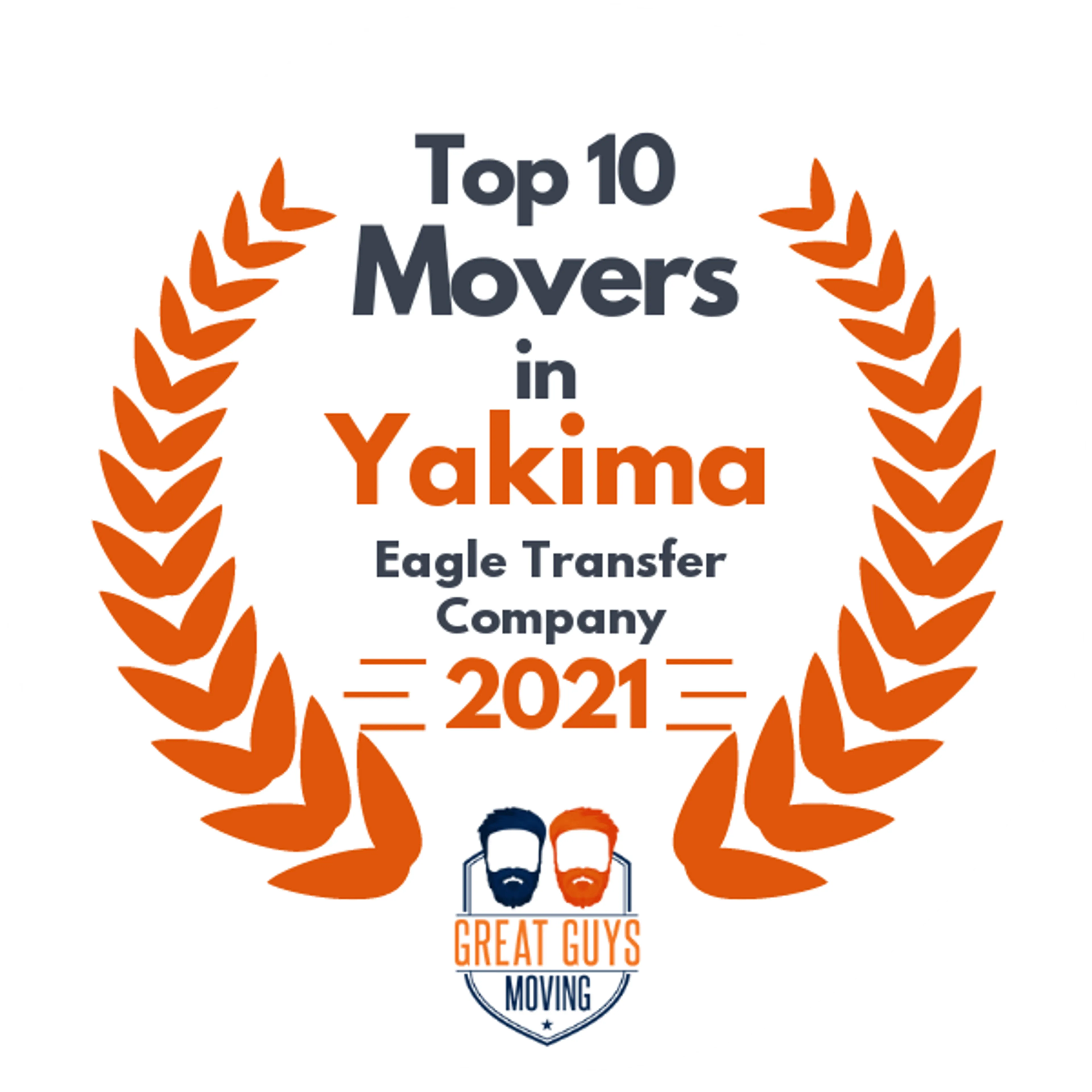 Top 10 Movers in Yakima, WA 2021 award