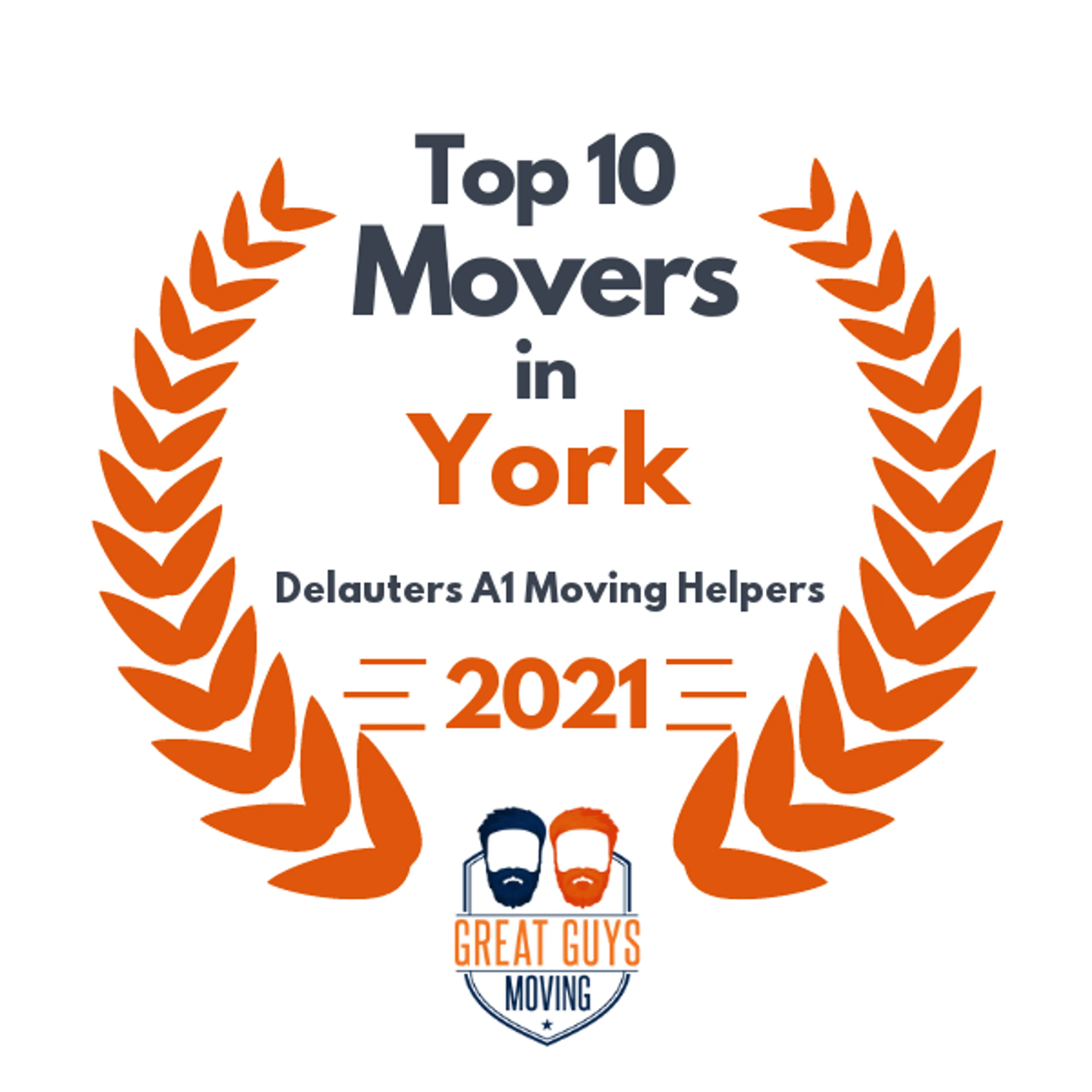 Top 10 Movers in York, PA 2021 award