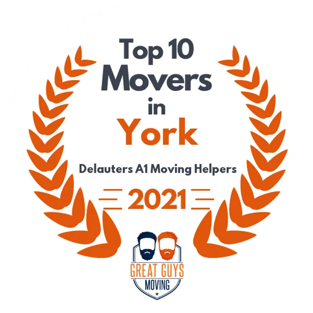 Top 10 Movers in York, PA 2021 award