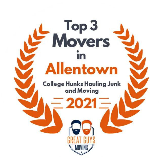 Top 3 Movers in Allentown, PA 2021 award