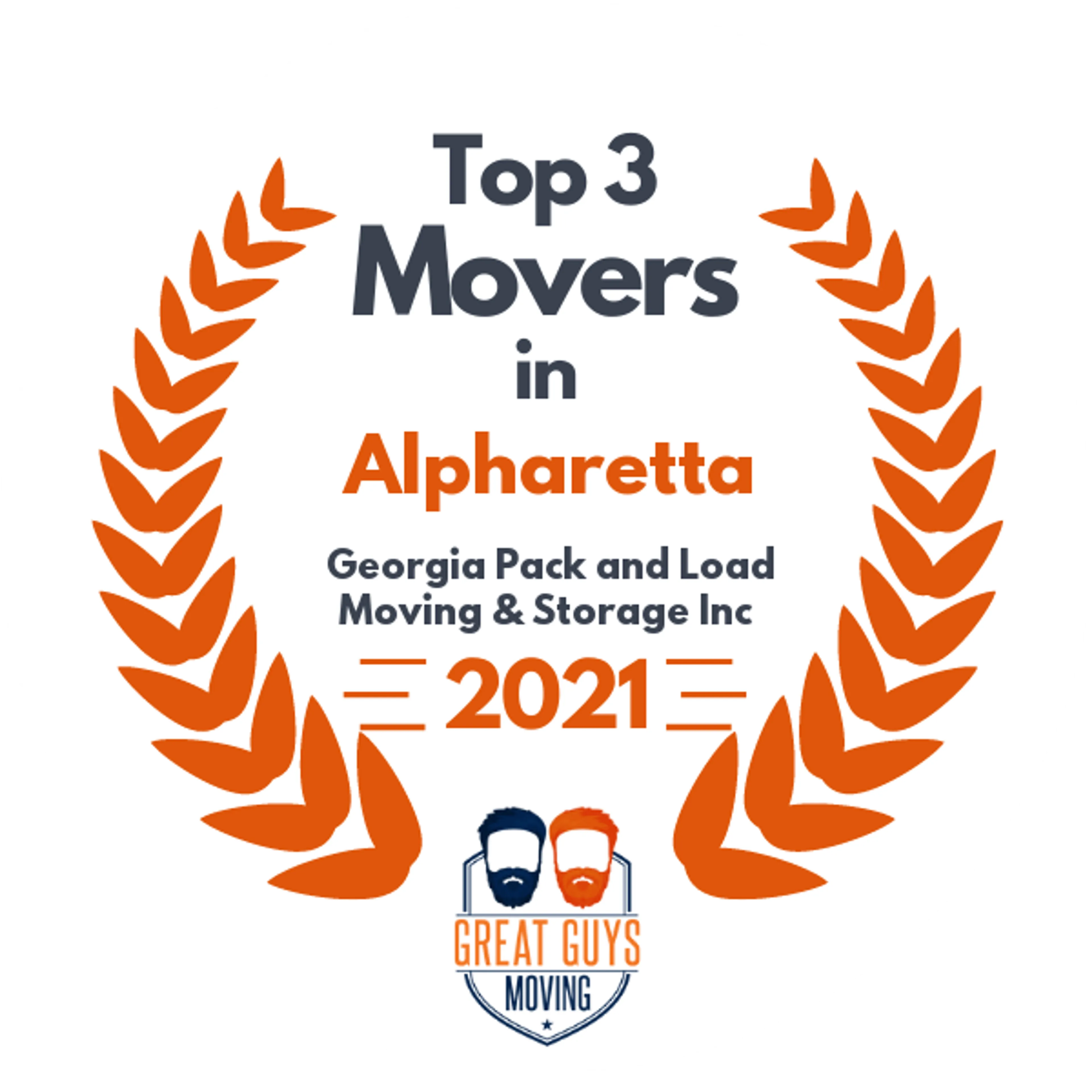 Top 3 Movers in Atlanta, GA 2021 award