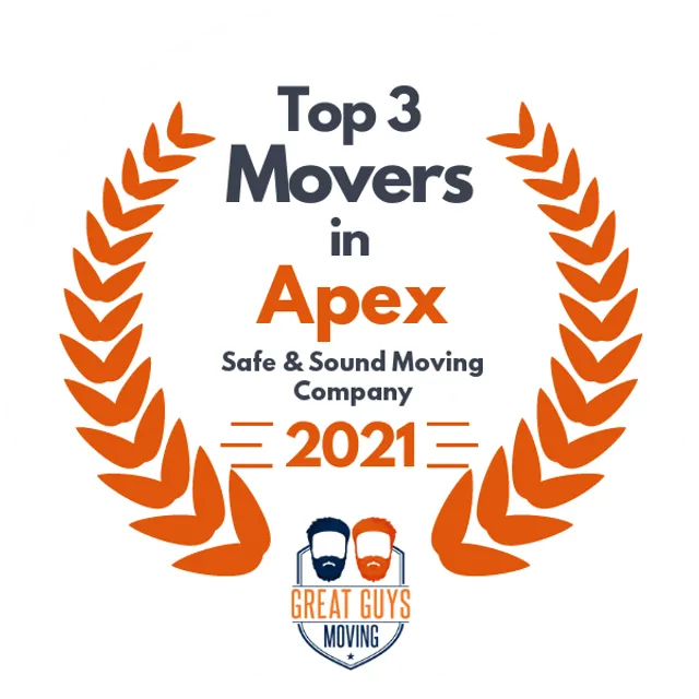 Top 3 Movers in Raleigh, NC 2021 award