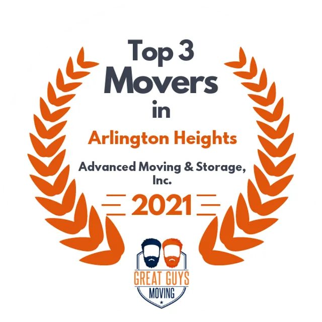 Top 3 Movers in Aurora, IL 2021 award