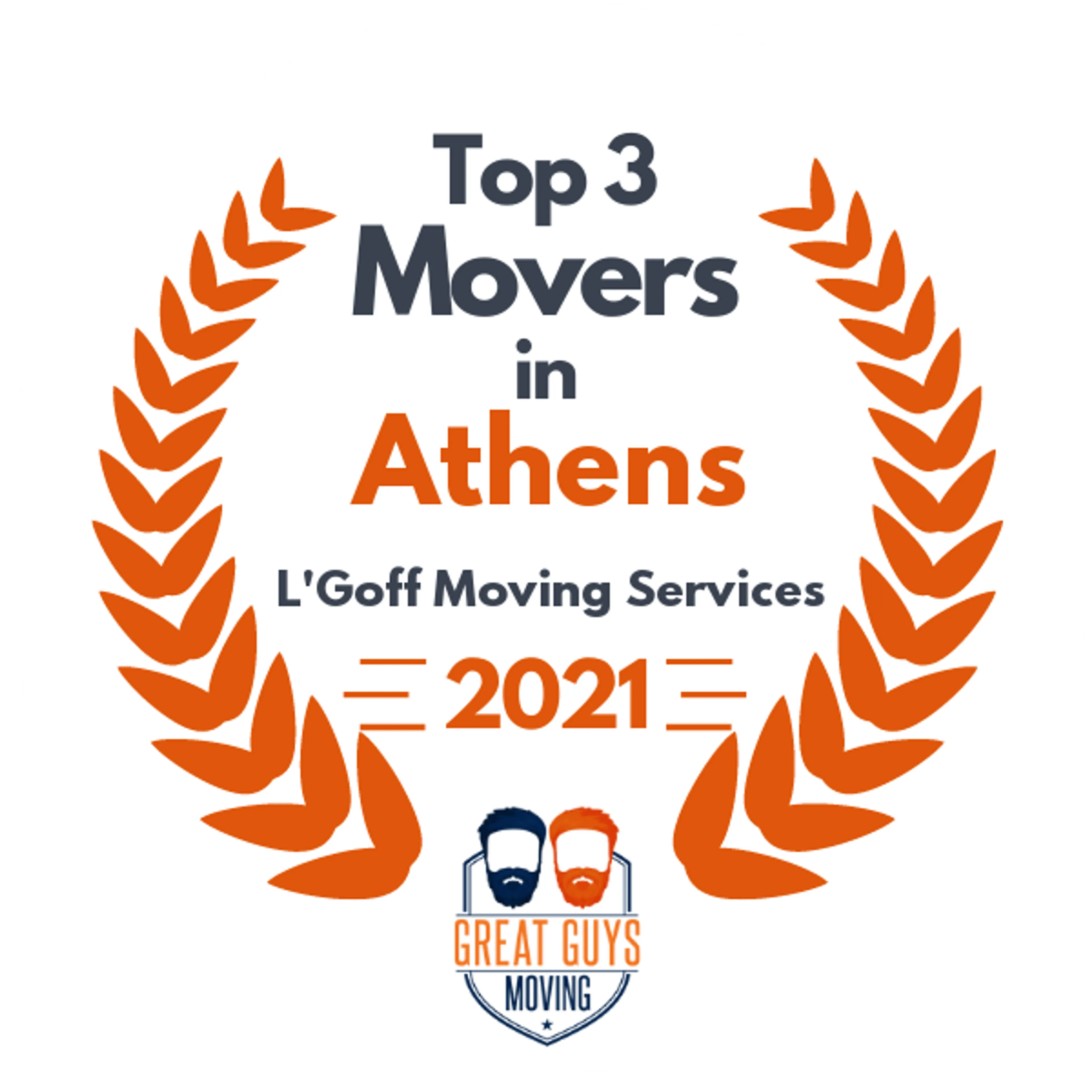 Top 3 Movers in Athens, GA 2021 award