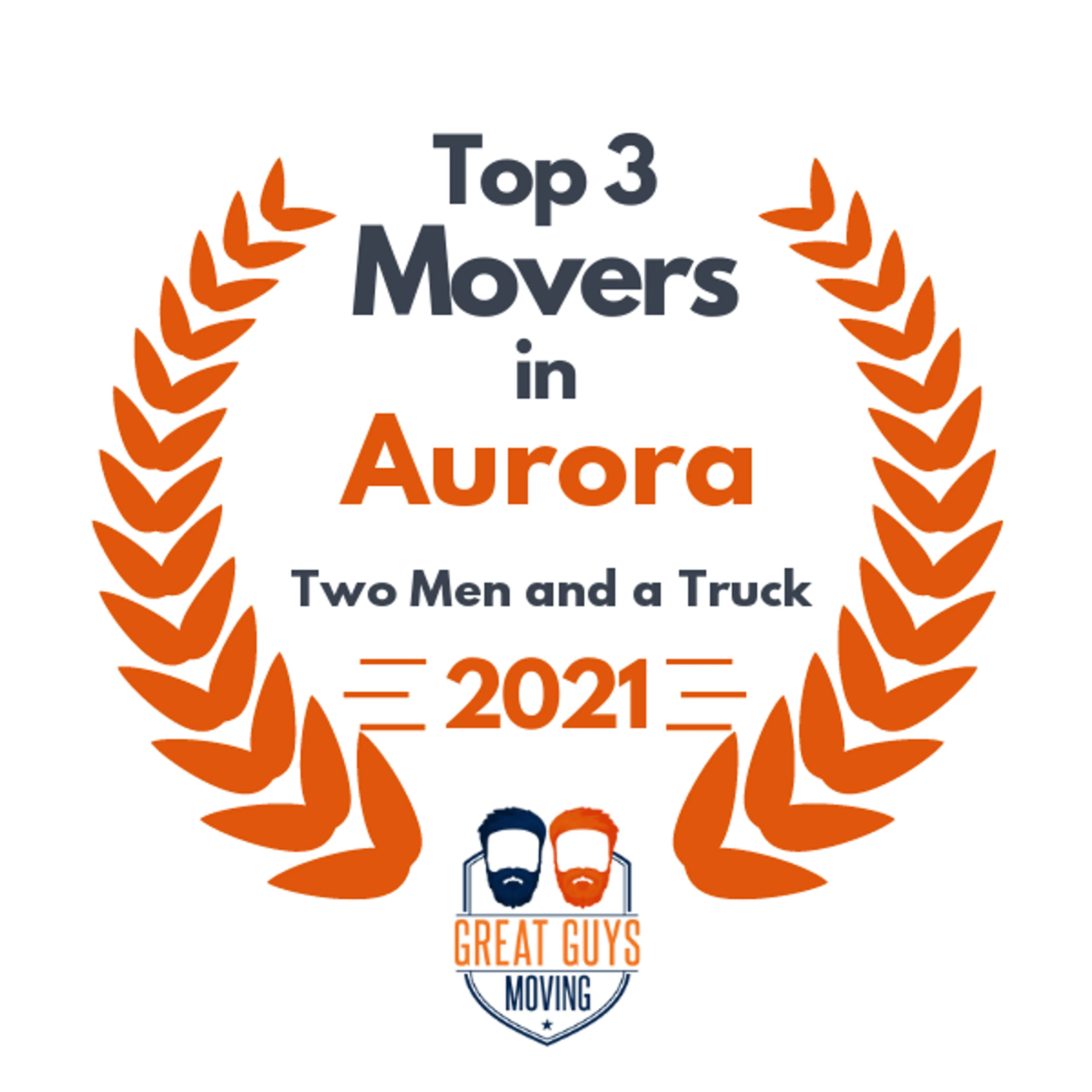 Top 3 Movers in Aurora, IL 2021 award