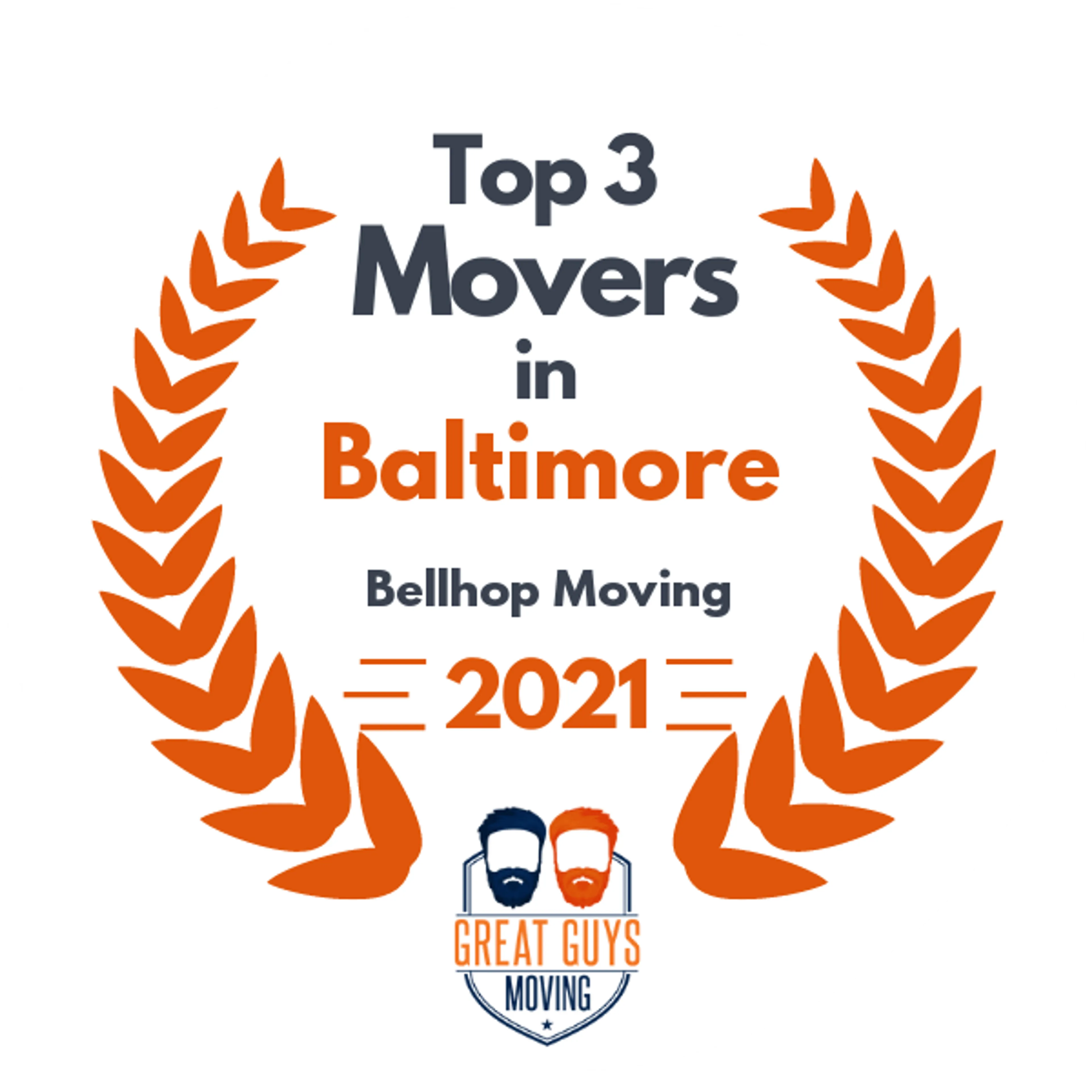 Top 3 Movers in Baltimore, MD 2021 award