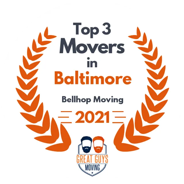 Top 3 Movers in Baltimore, MD 2021 award