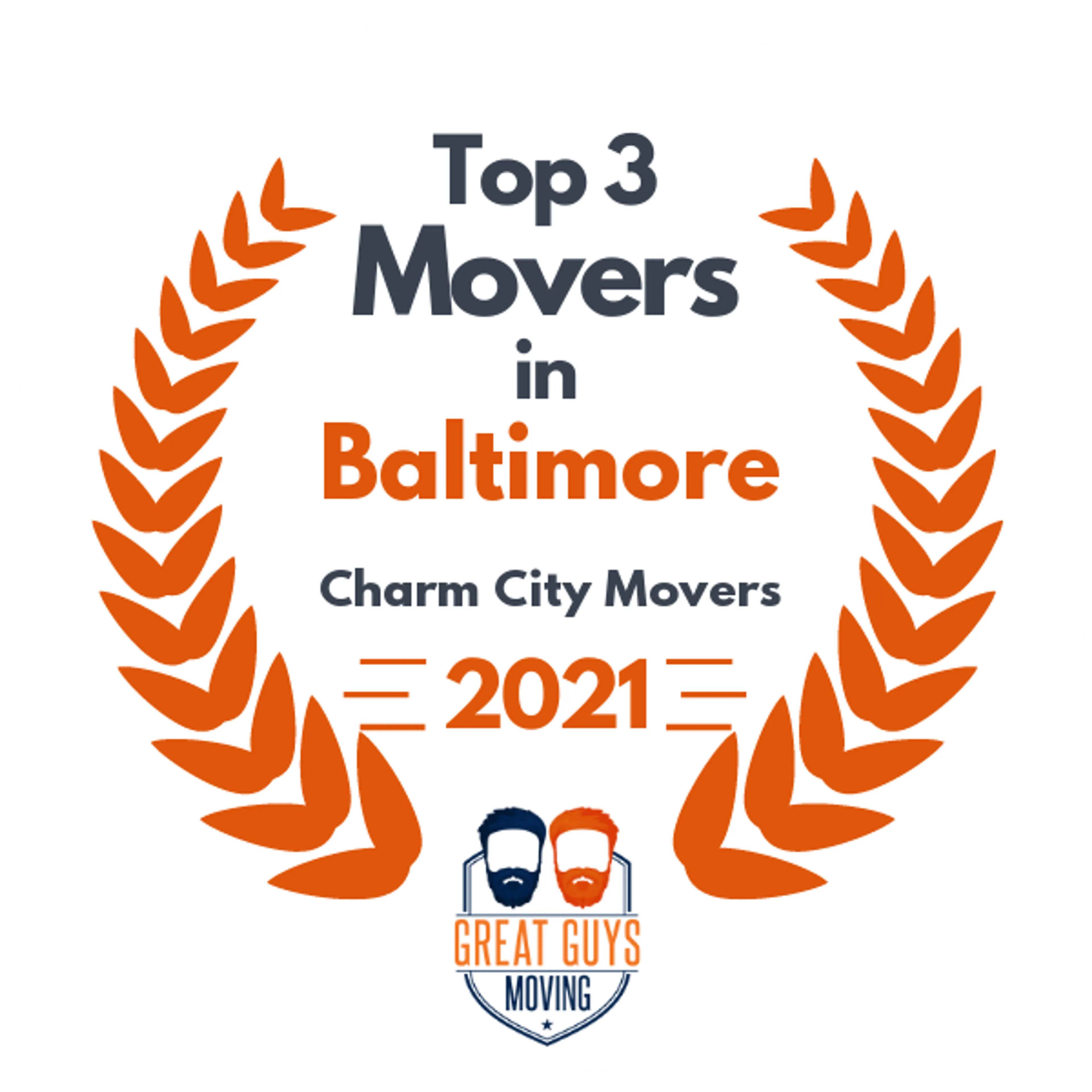 Top 3 Movers in Baltimore, MD 2021 award