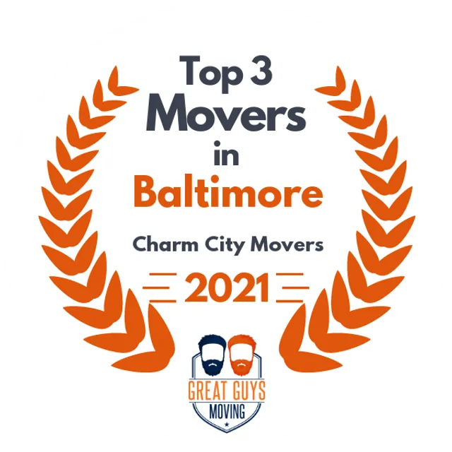 Top 3 Movers in Baltimore, MD 2021 award