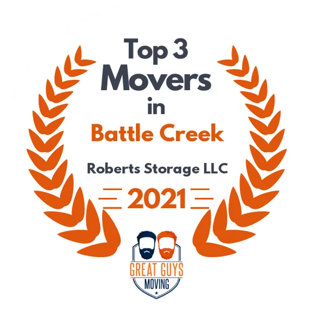 Top 3 Movers in Battle Creek, MI 2021 award