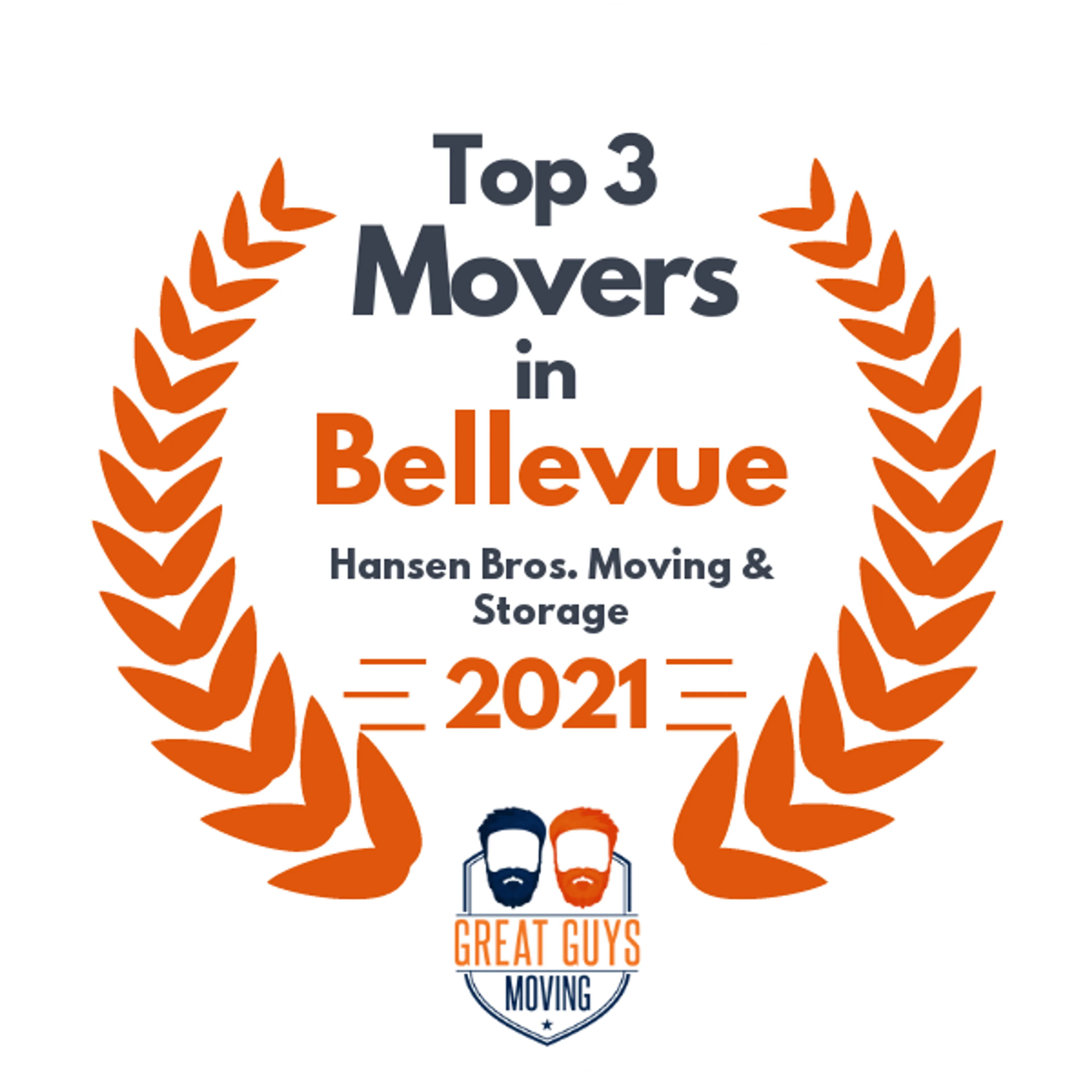 Top 3 Movers in Kent, WA 2021 award