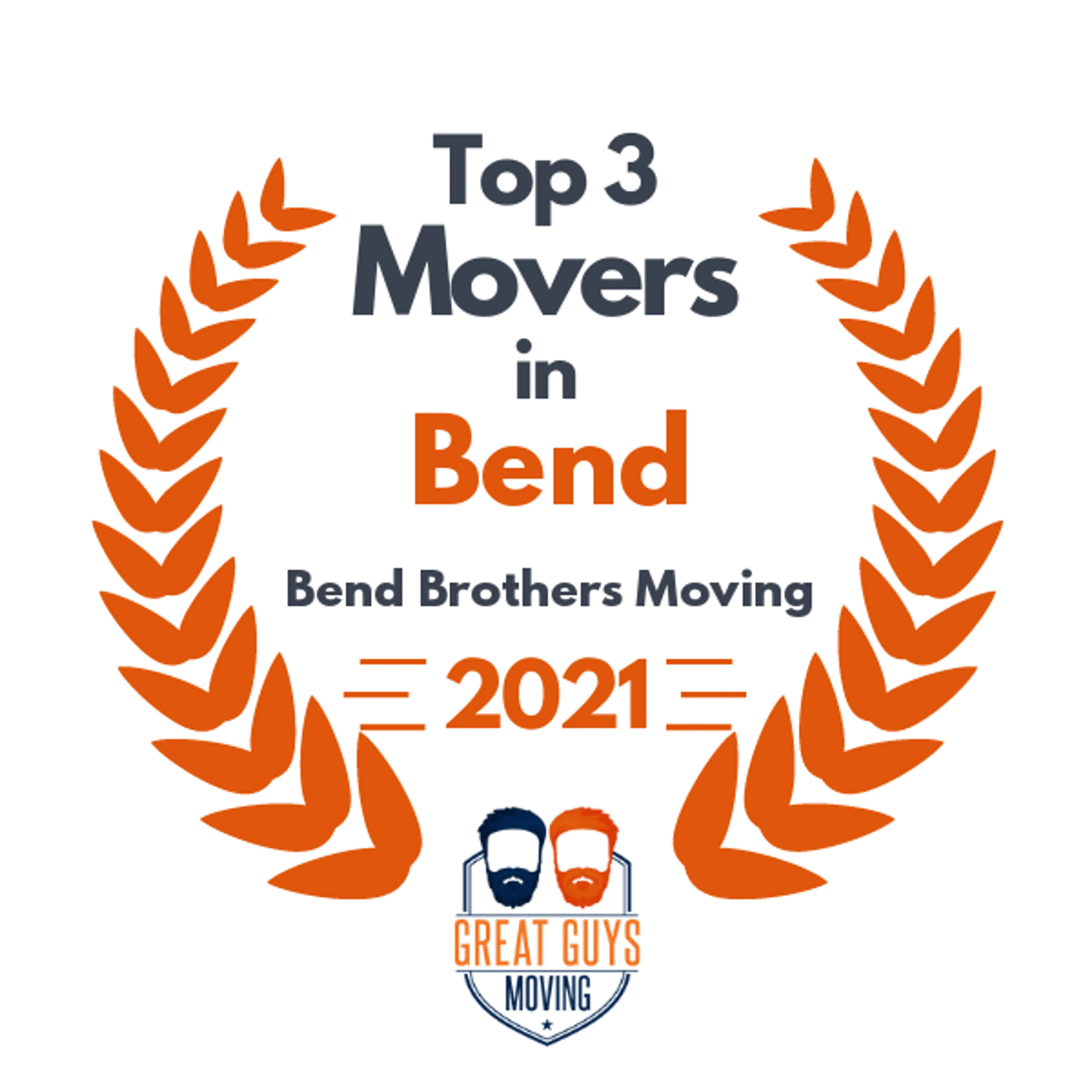 Top 3 Movers in Bend, OR 2021 award