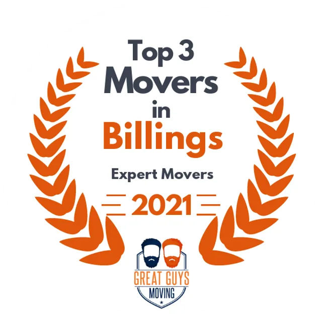 Top 3 Movers in Billings, MT 2021 award