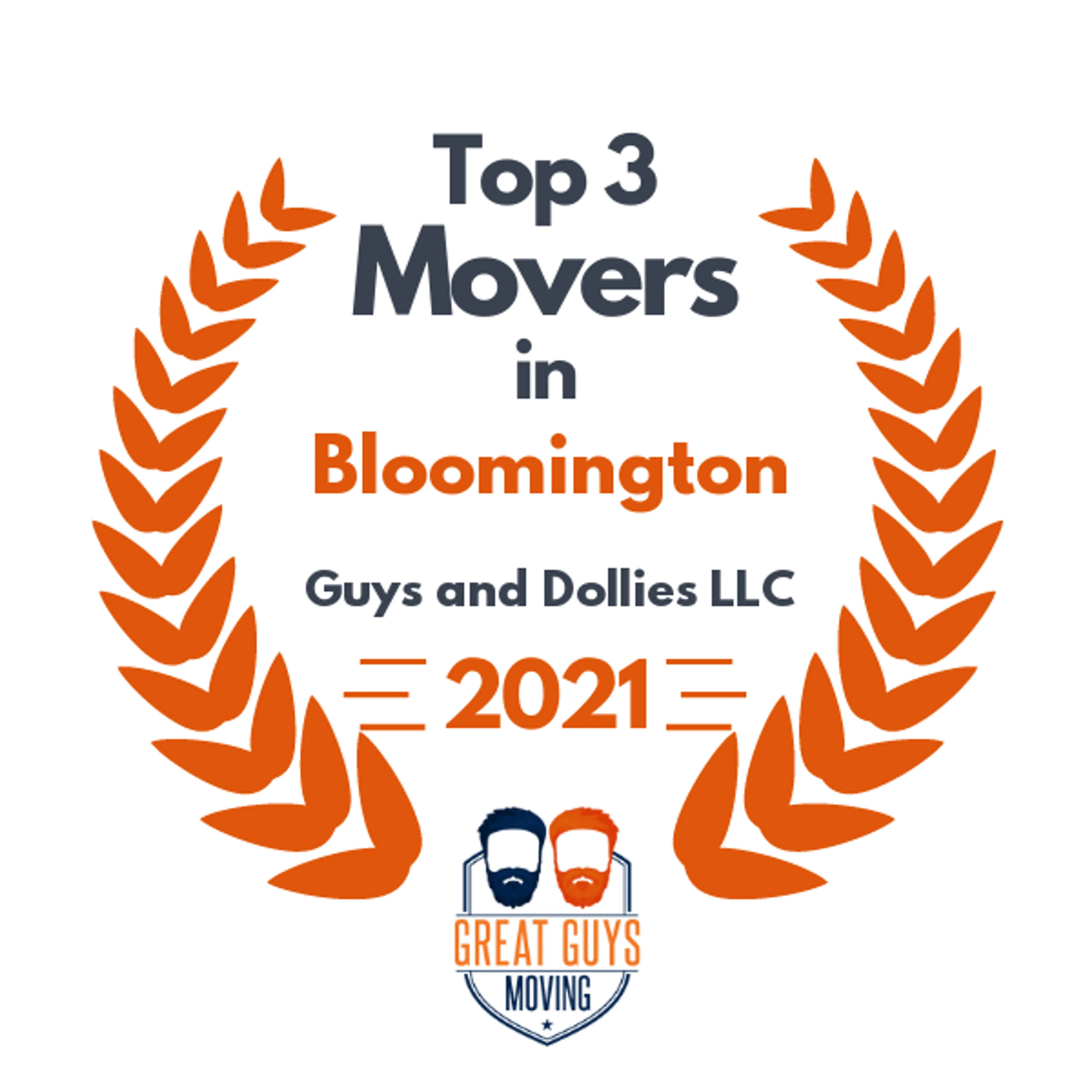 Top 3 Movers in Bloomington, IN 2021 award