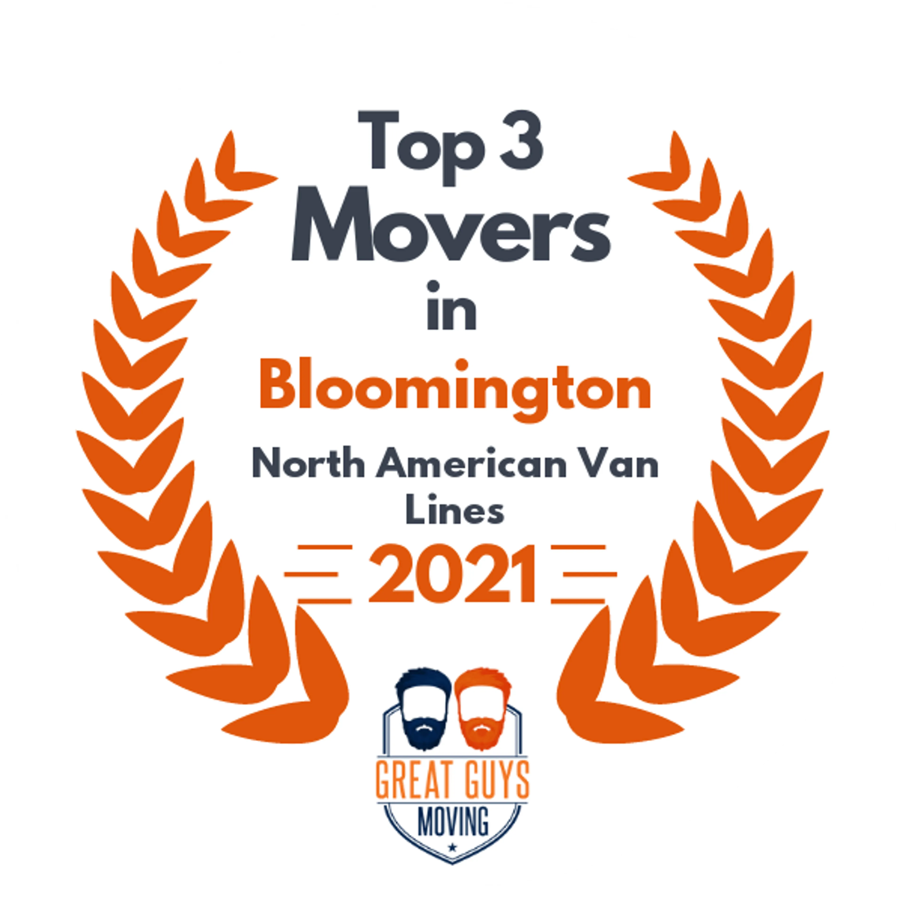 Top 3 Movers in Bloomington, IL 2021 award