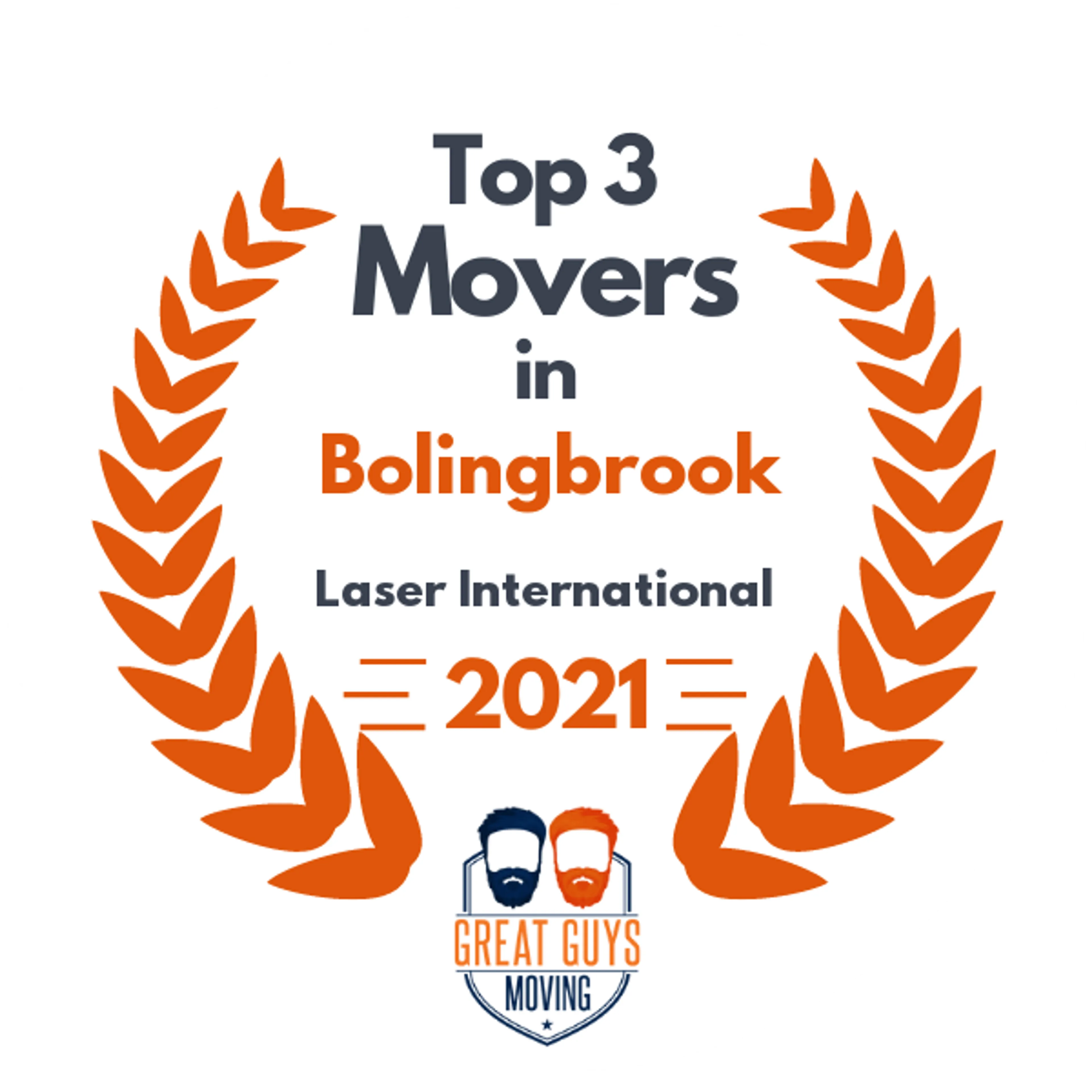 Top 3 Movers in Naperville, IL 2021 award