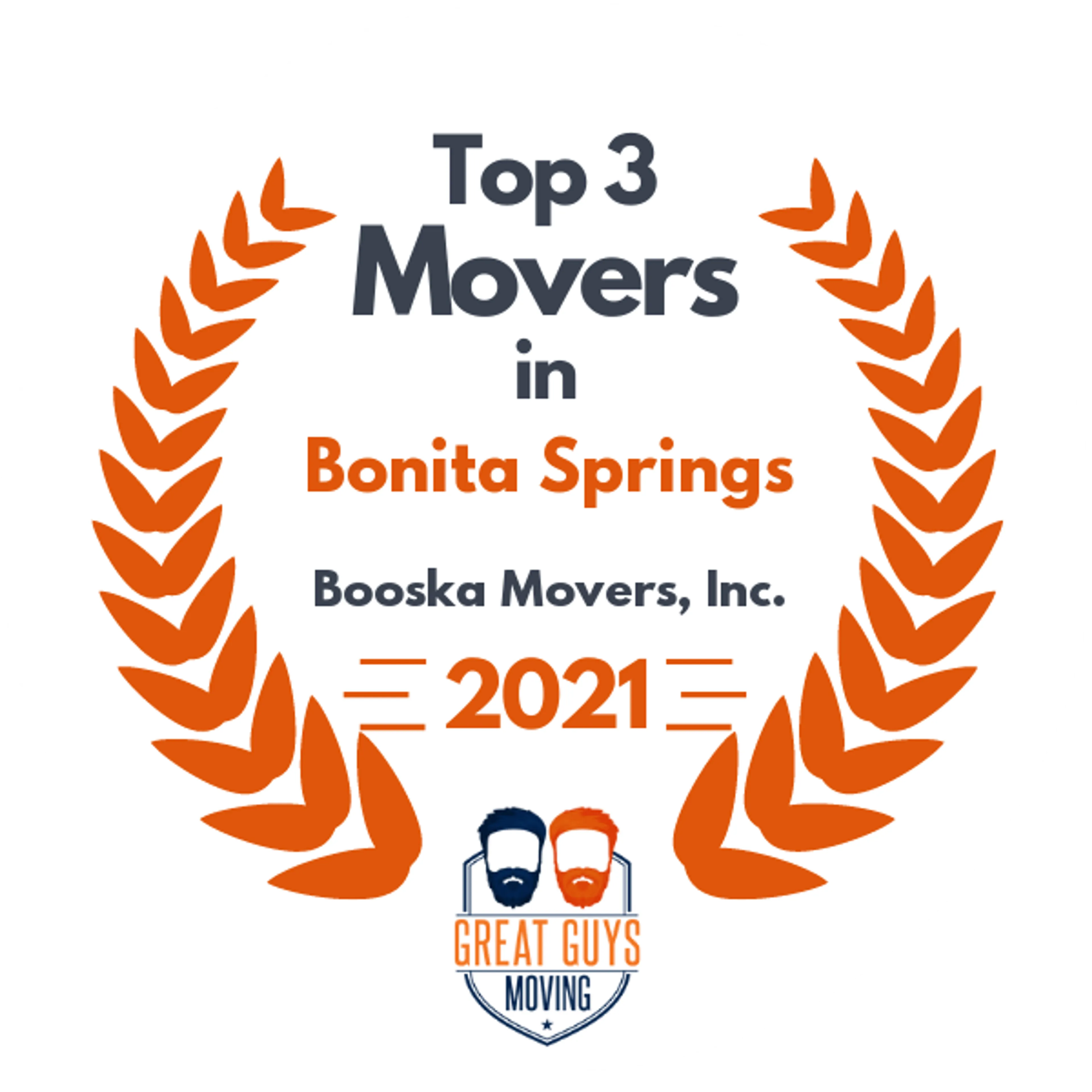 Top 3 Movers in Cape Coral, FL 2021 award