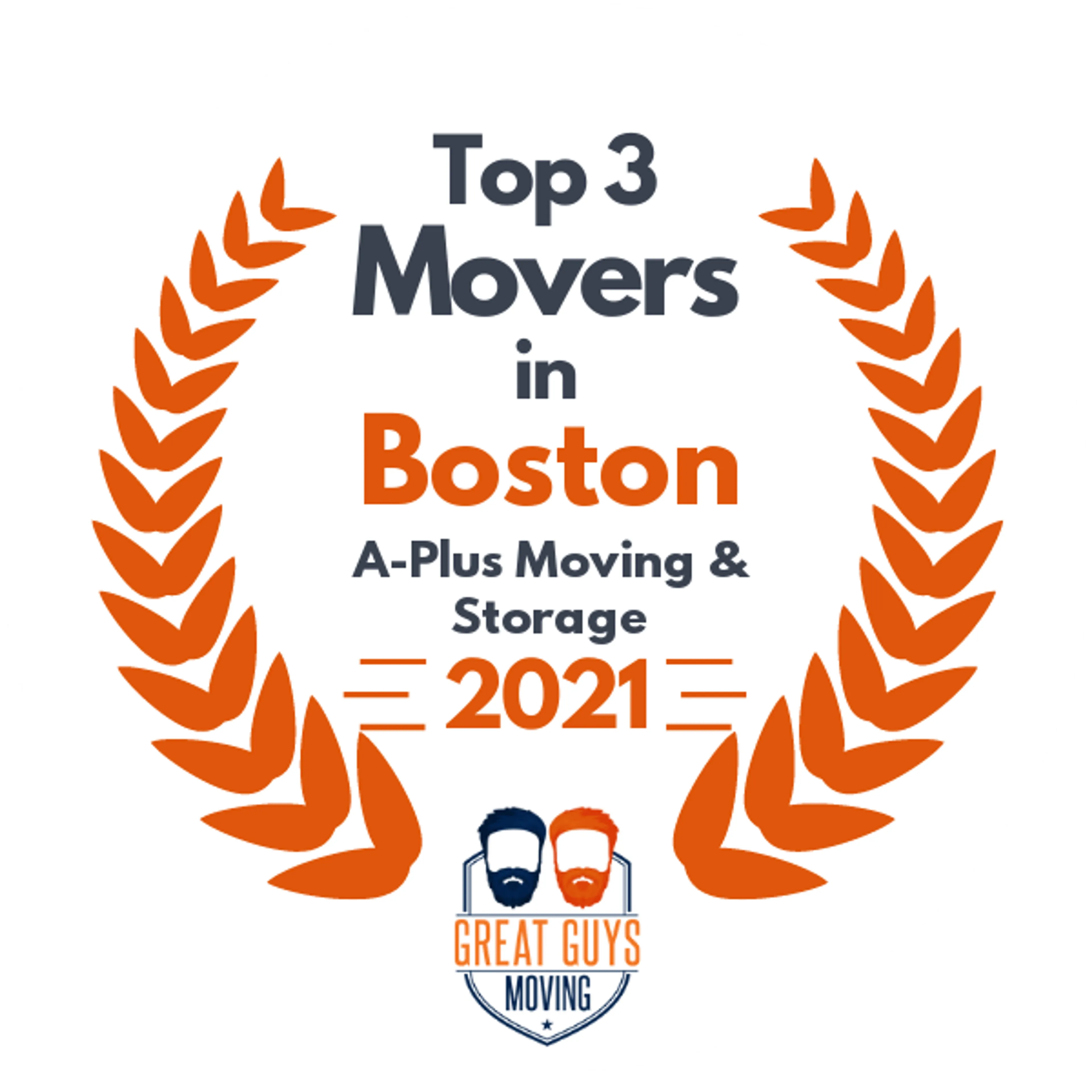Top 3 Movers in Boston, MA 2021 award