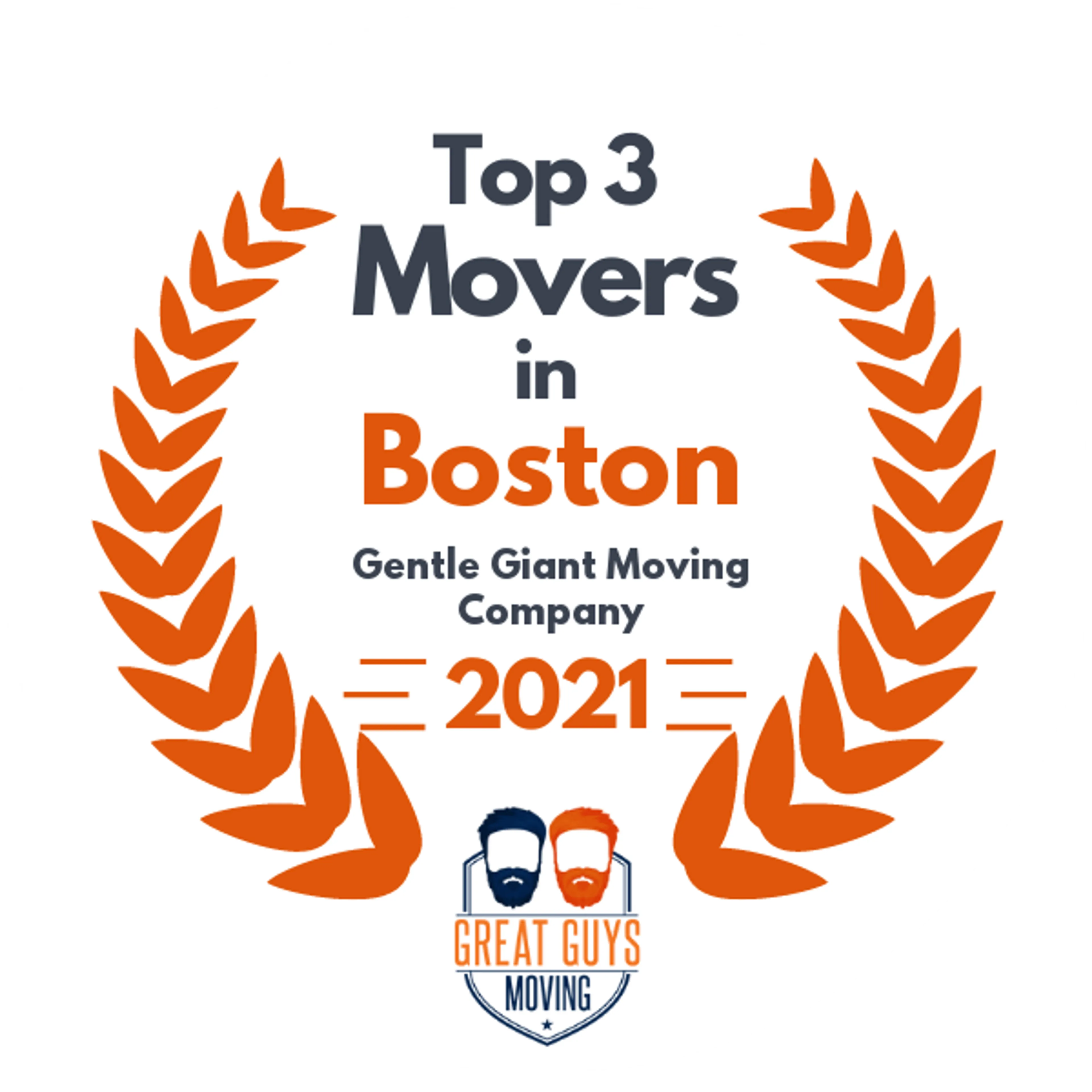 Top 3 Movers in Boston, MA 2021 award