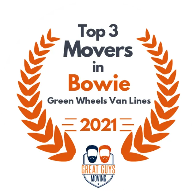 Top 3 Movers in Bowie, MD 2021 award