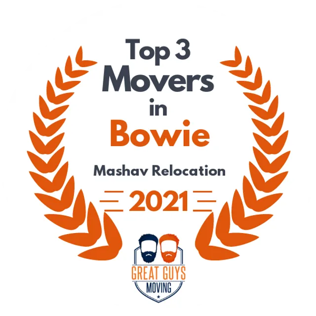 Top 3 Movers in Baltimore, MD 2021 award