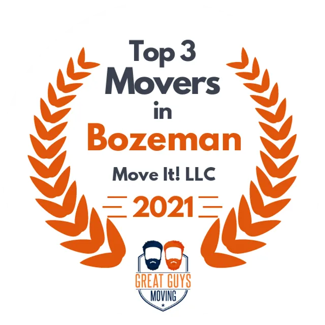 Top 3 Movers in Bozeman, MT 2021 award