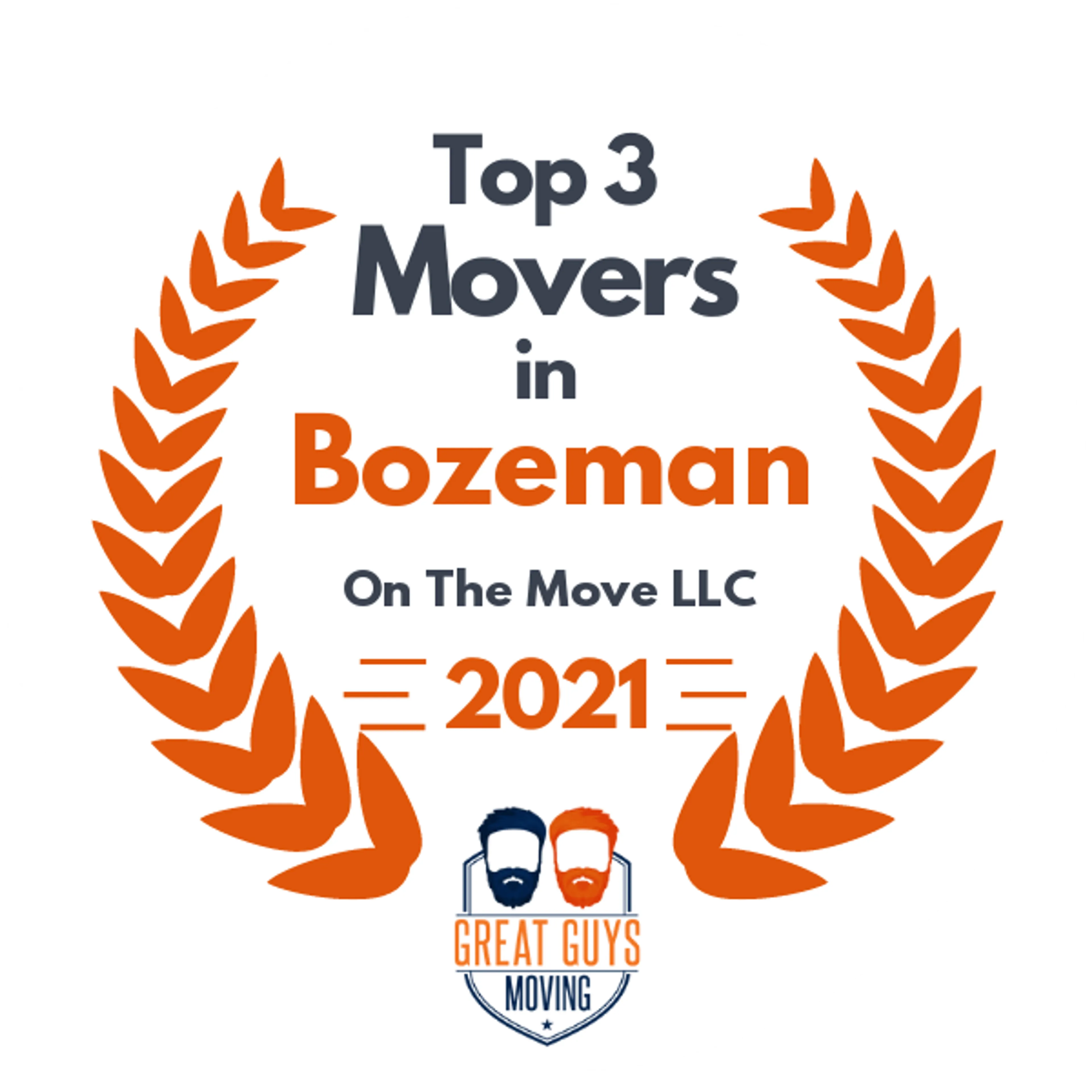 Top 3 Movers in Bozeman, MT 2021 award