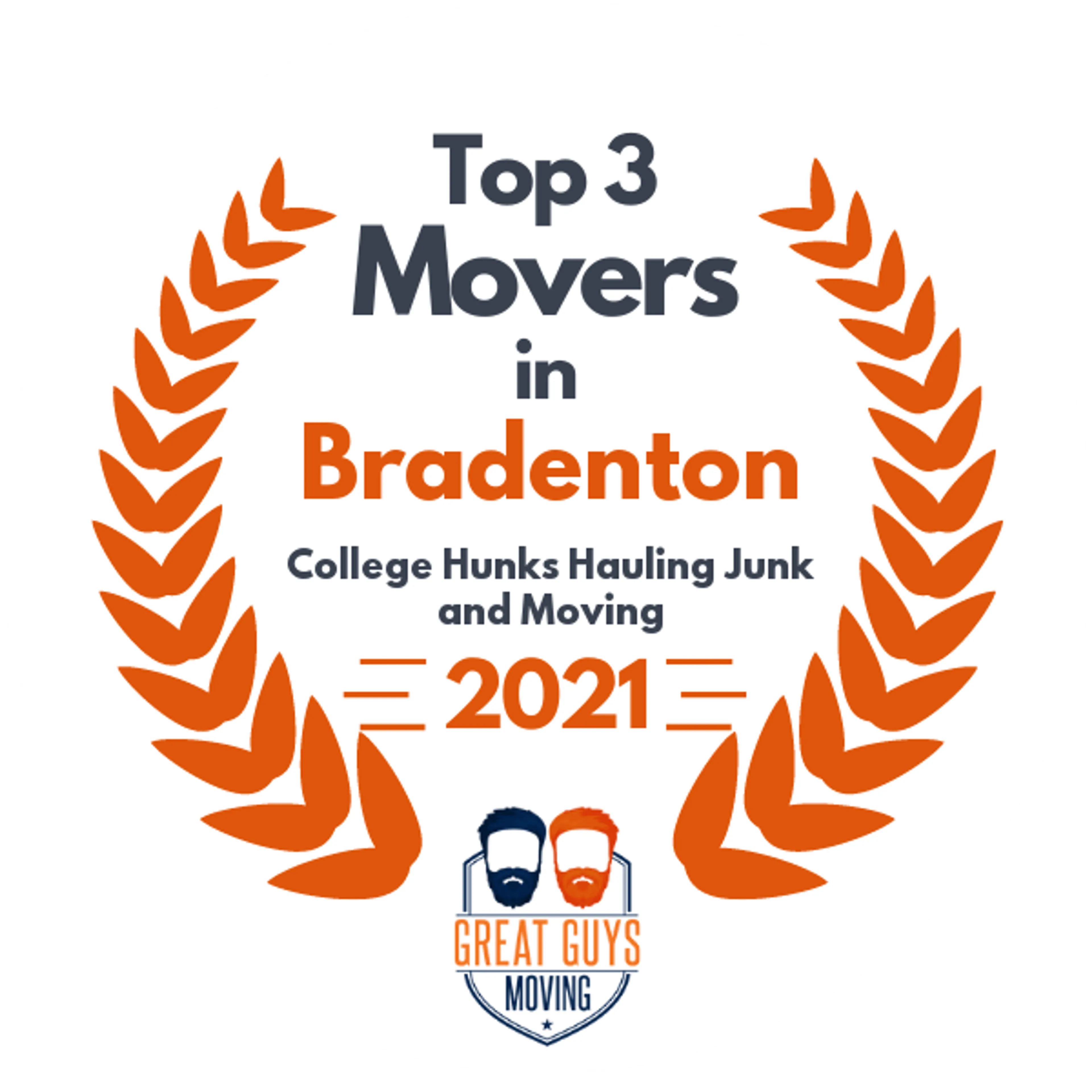 Top 3 Movers in North Port, FL 2021 award