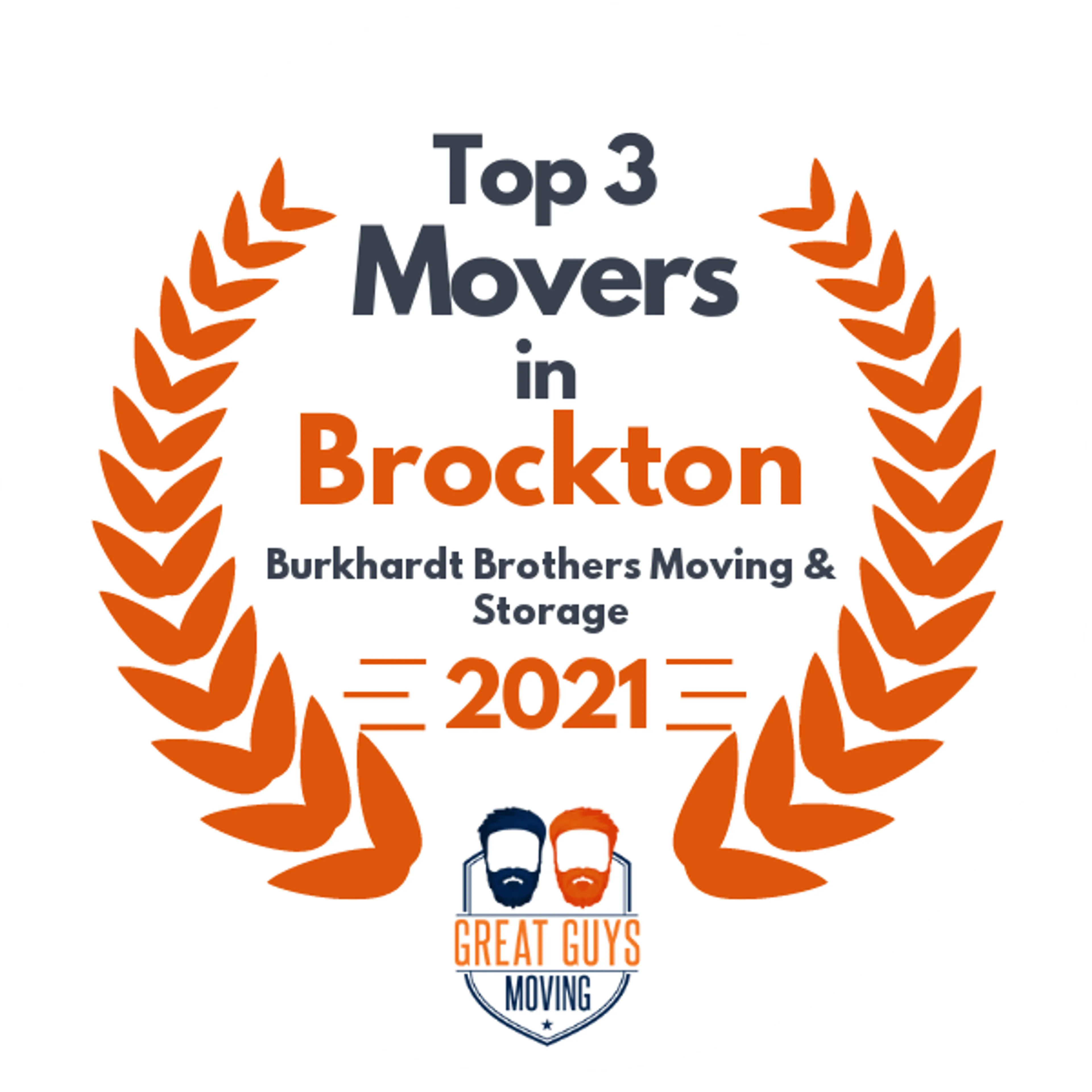 Top 3 Movers in Brockton, MA 2021 award