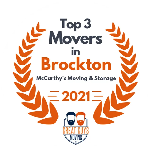 Top 3 Movers in Brockton, MA 2021 award