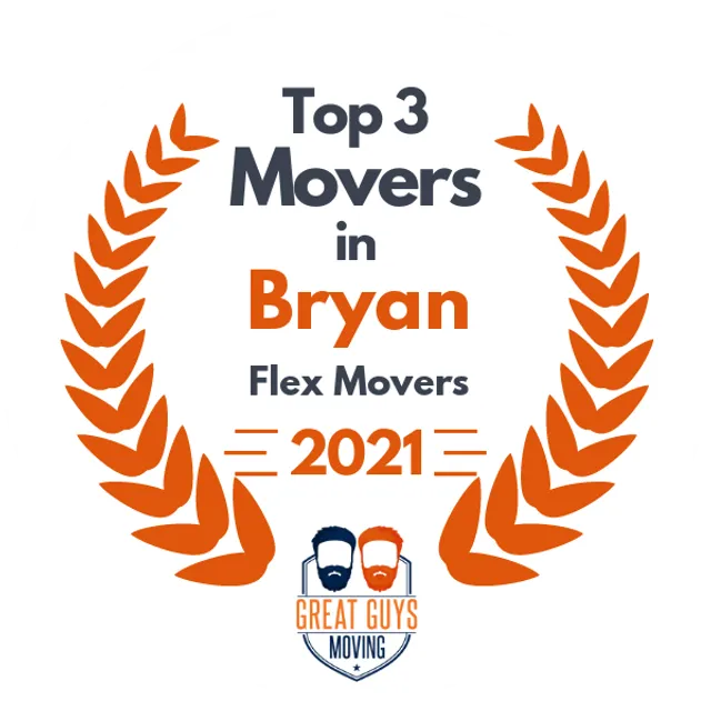 Top 3 Movers in College Station, TX 2021 award