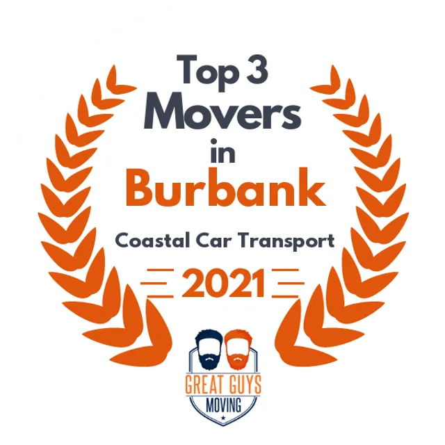 Top 3 Movers in Burbank, CA 2021 award