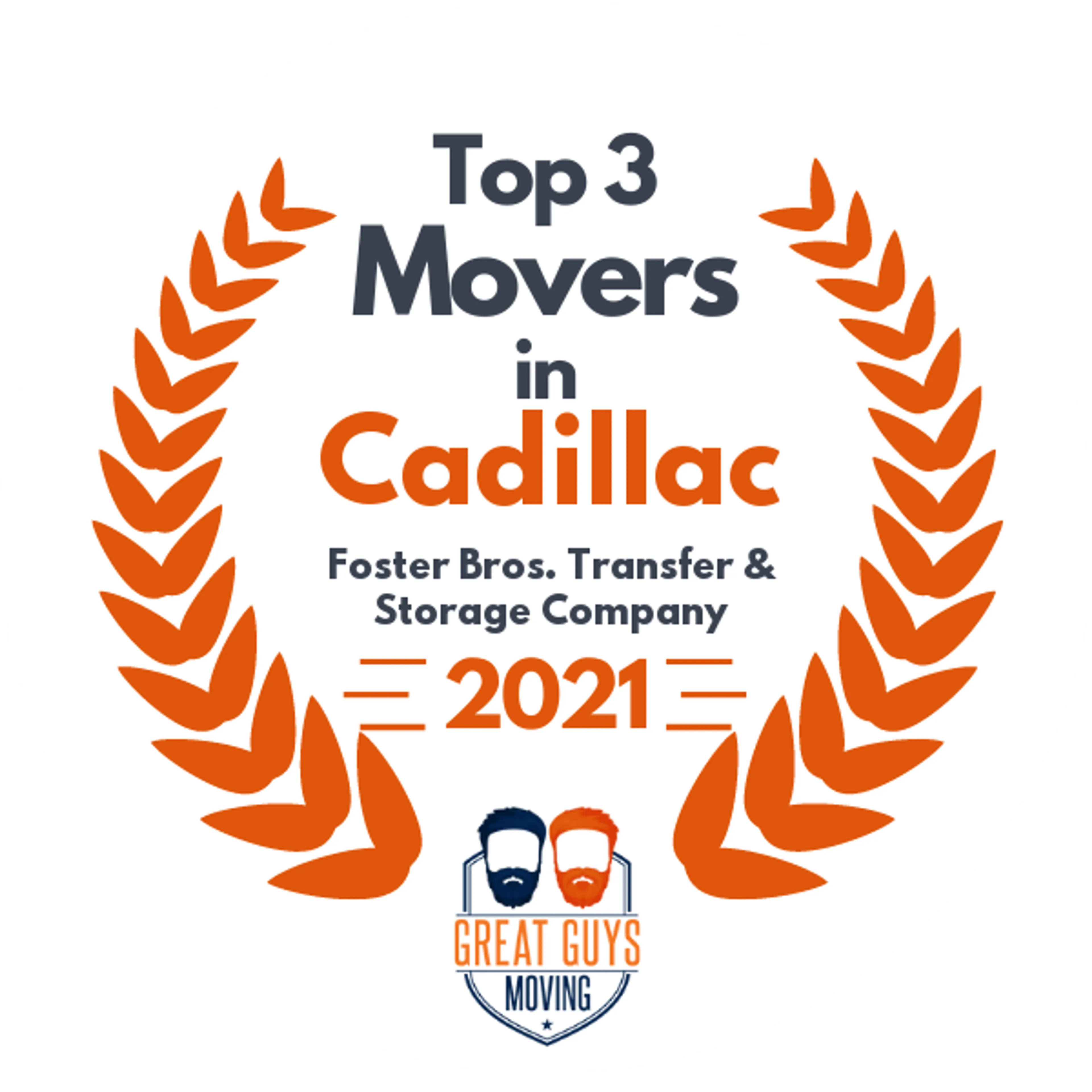 Top 3 Movers in Cadillac, MI 2021 award