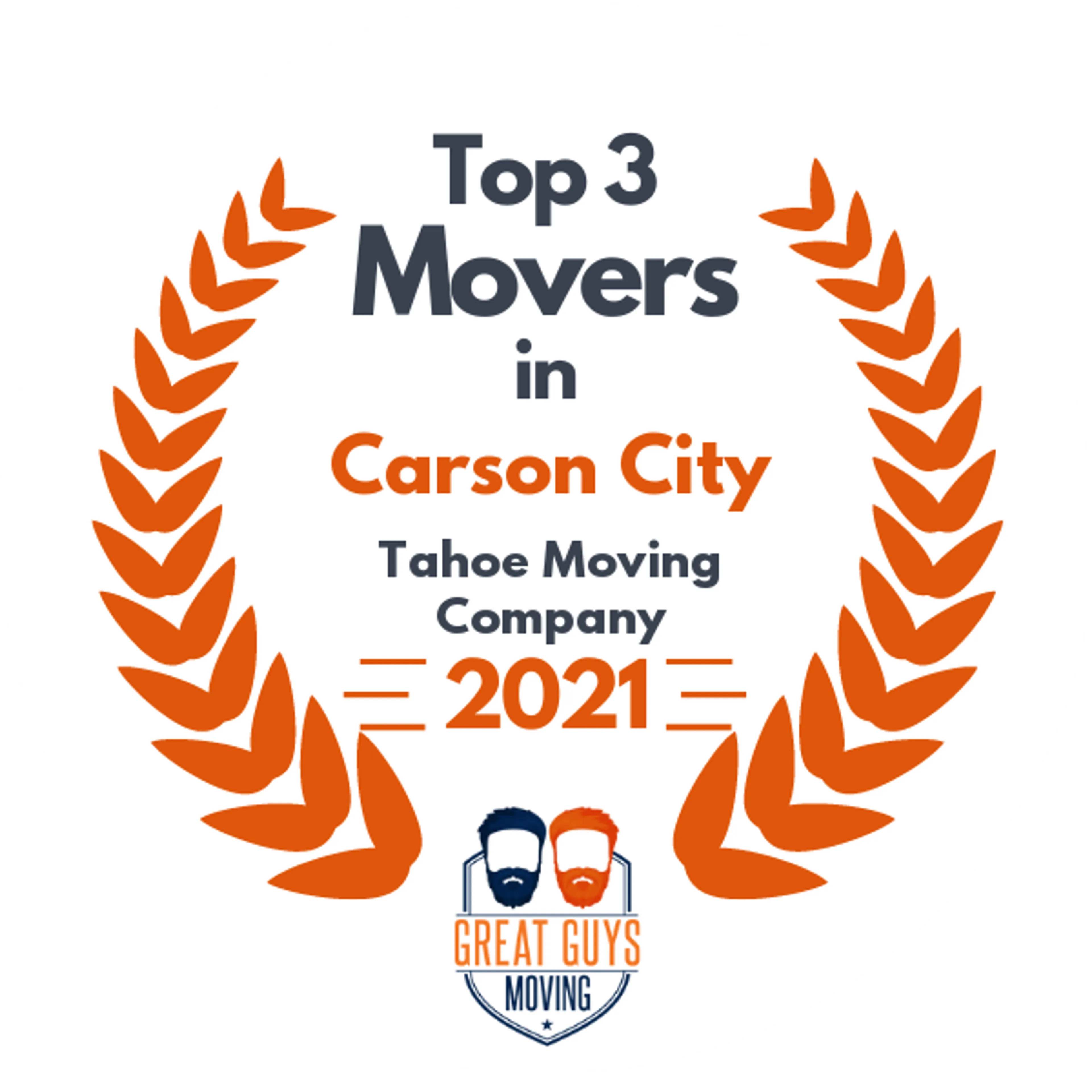Top 3 Movers in Carson City, NV 2021 award