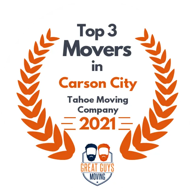 Top 3 Movers in Carson City, NV 2021 award