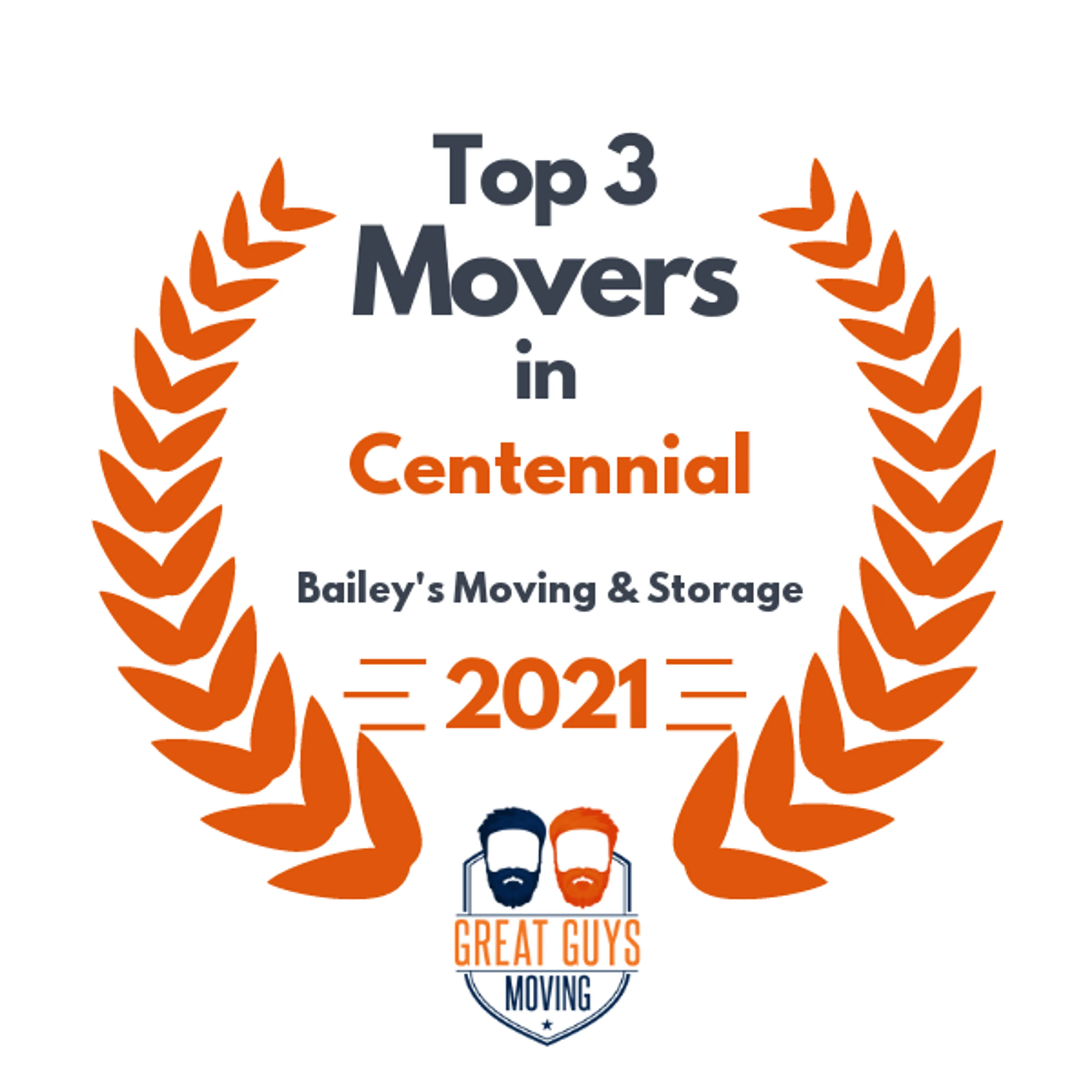 Top 3 Movers in Denver, CO 2021 award