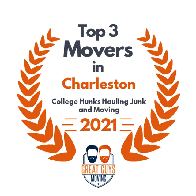 Top 3 Movers in Charleston, SC 2021 award