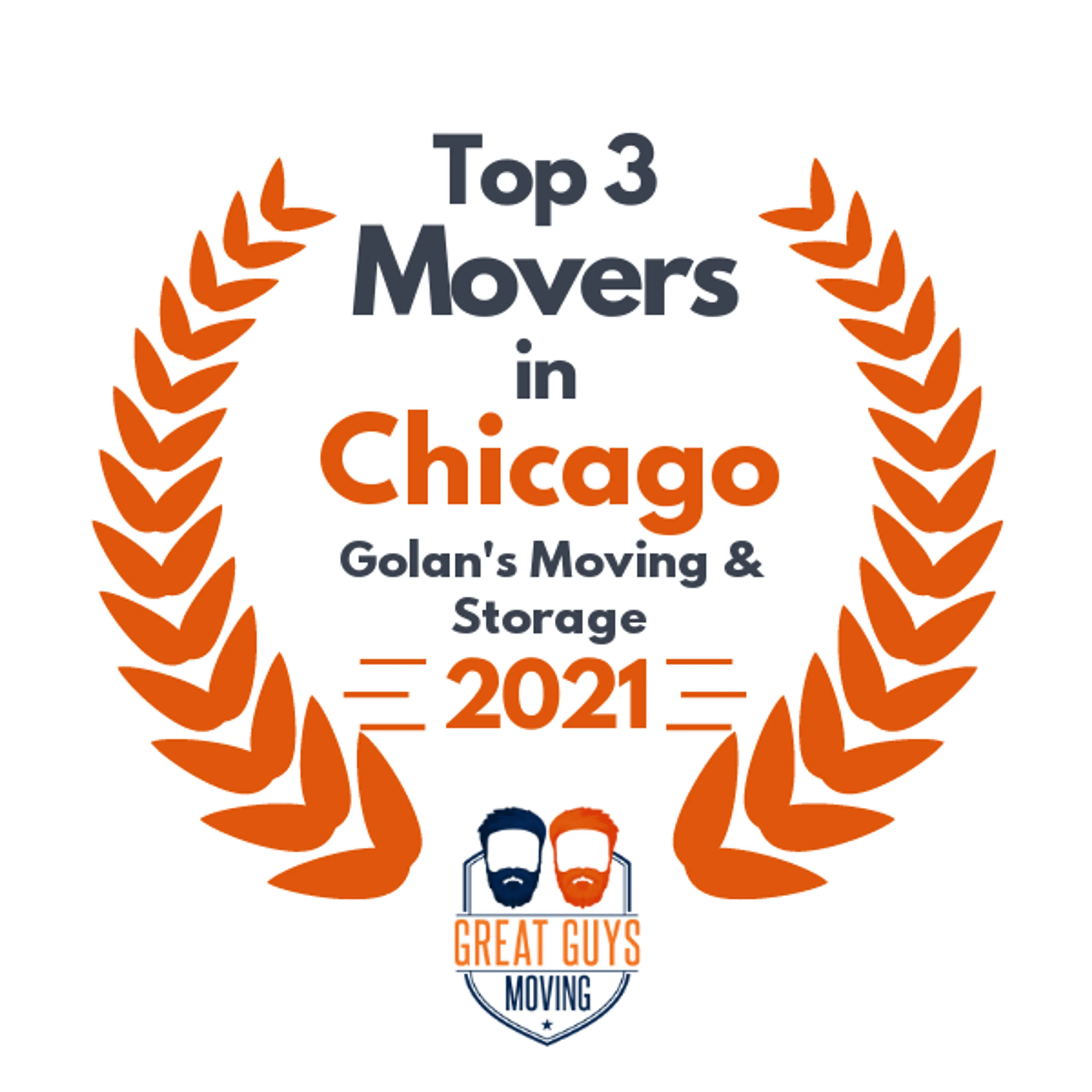 Top 3 Movers in Chicago, IL 2021 award