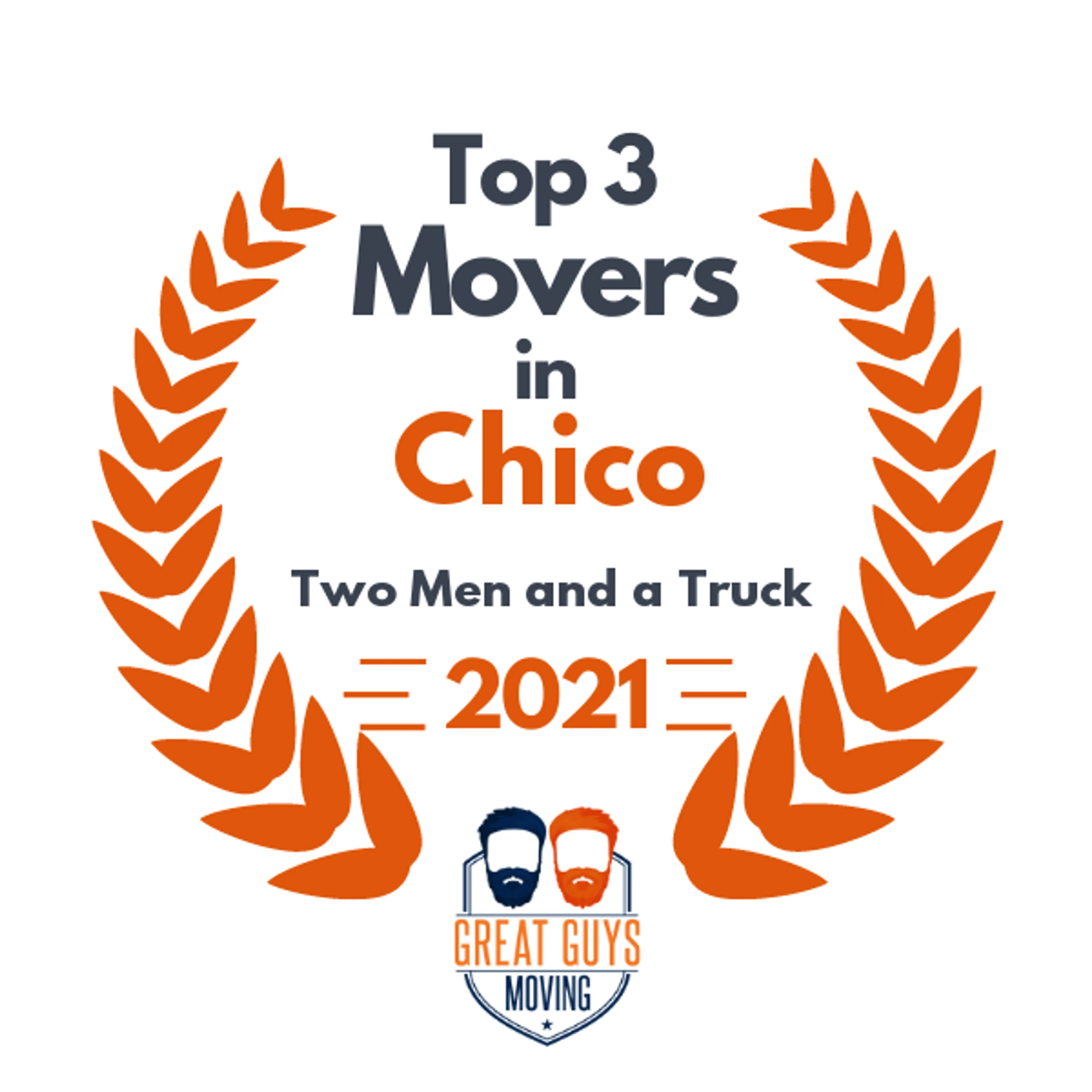 Top 3 Movers in Chico, CA 2021 award