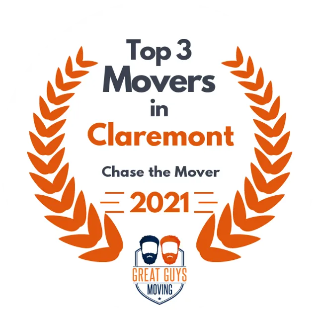 Top 3 Movers in Keene, NH 2021 award