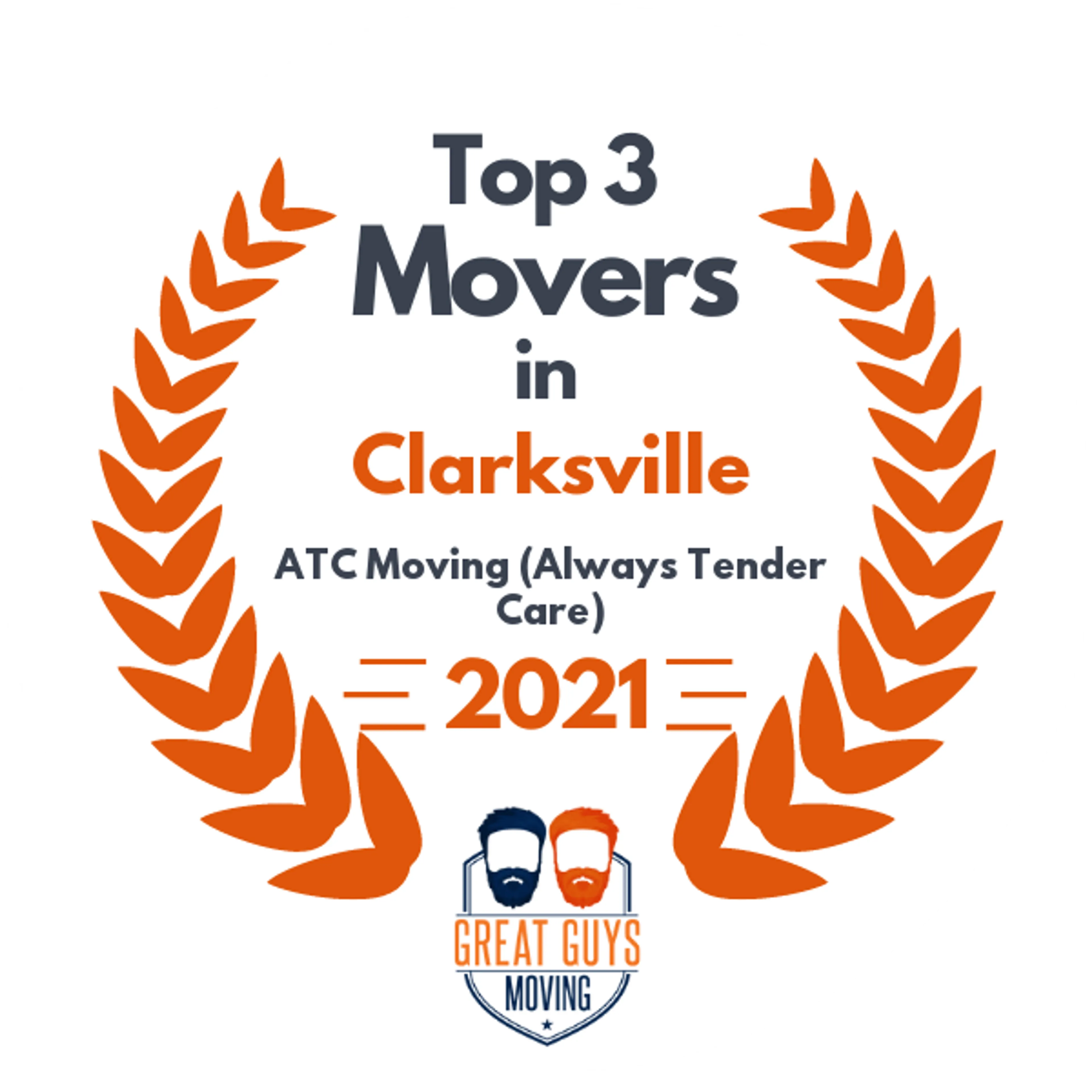 Top 3 Movers in Clarksville, TN 2021 award