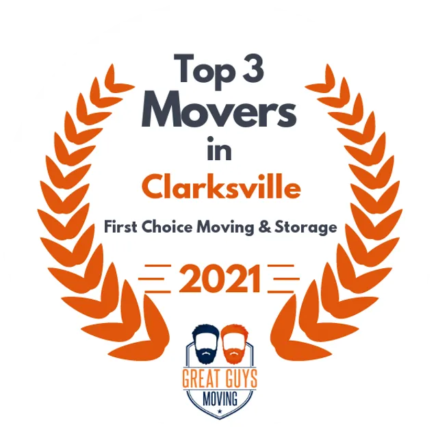 Top 3 Movers in Clarksville, TN 2021 award