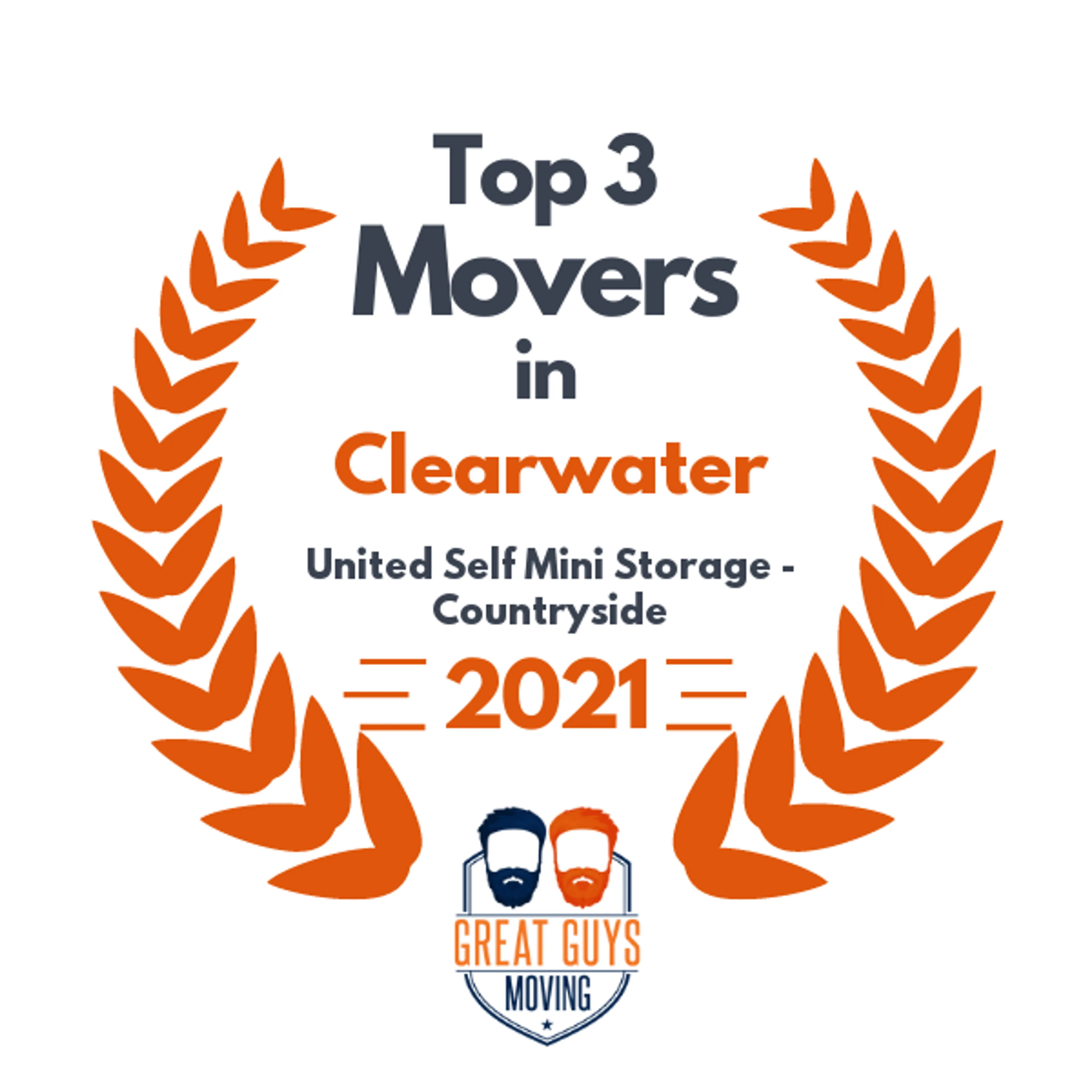 Top 3 Movers in Clearwater, FL 2021 award