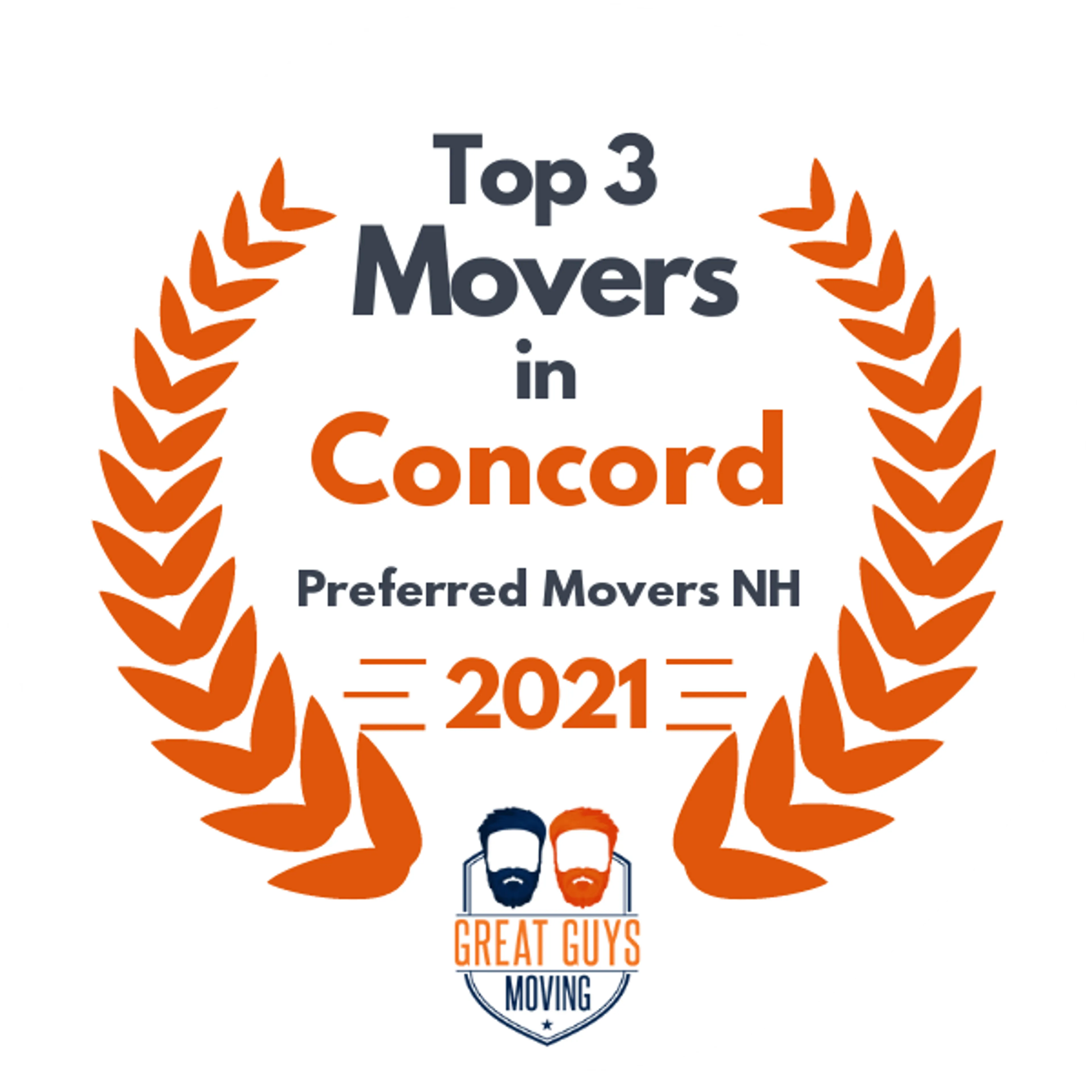 Top 3 Movers in Manchester, NH 2021 award