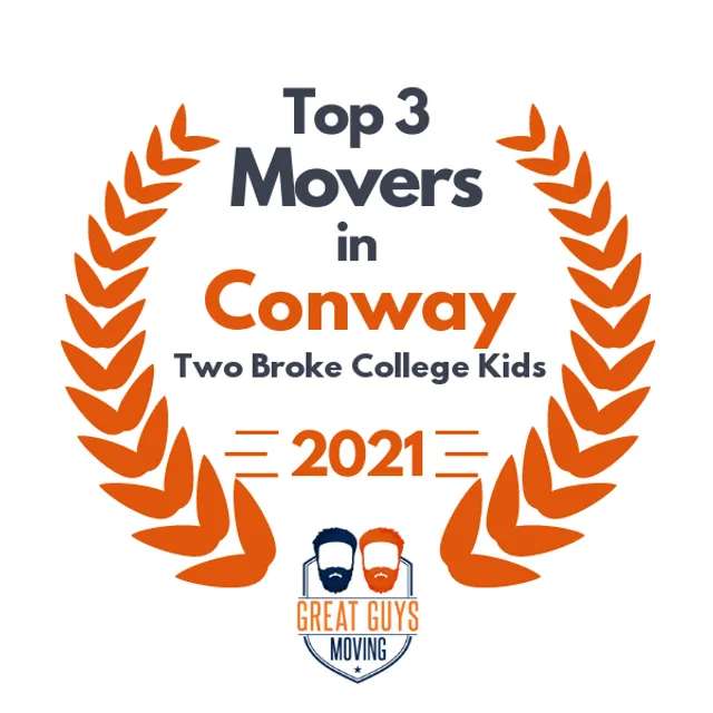 Top 3 Movers in Little Rock, AR 2021 award